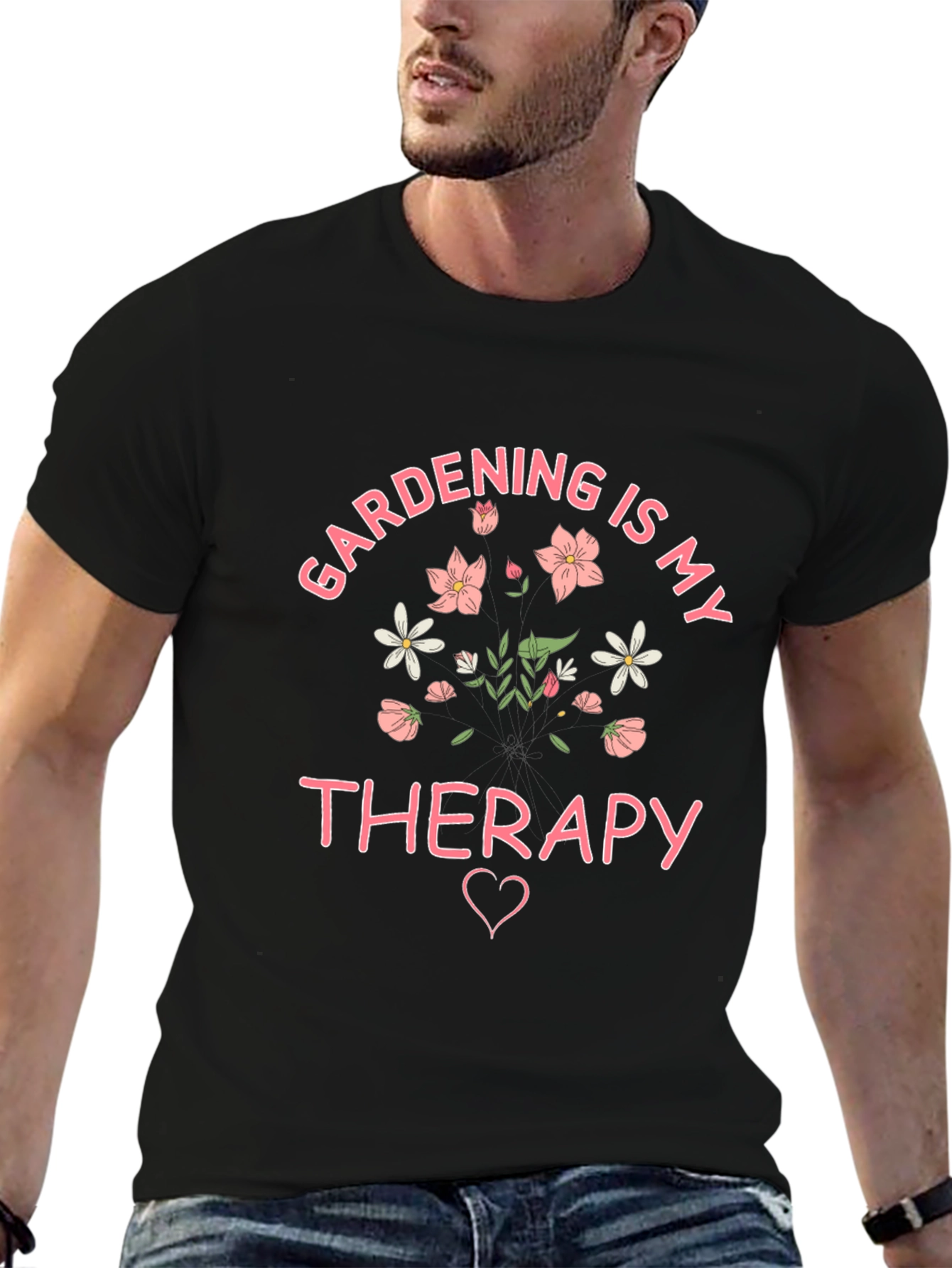Gardening is My Therapy Graphic T-Shirt