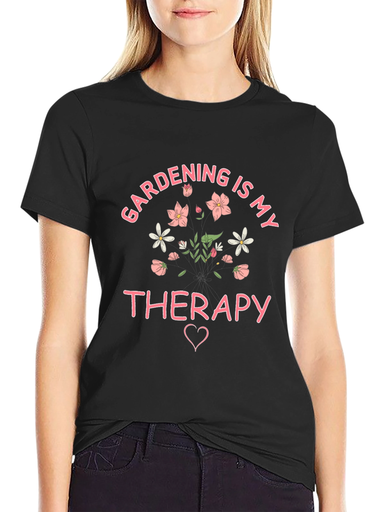 Gardening is My Therapy Graphic T-Shirt