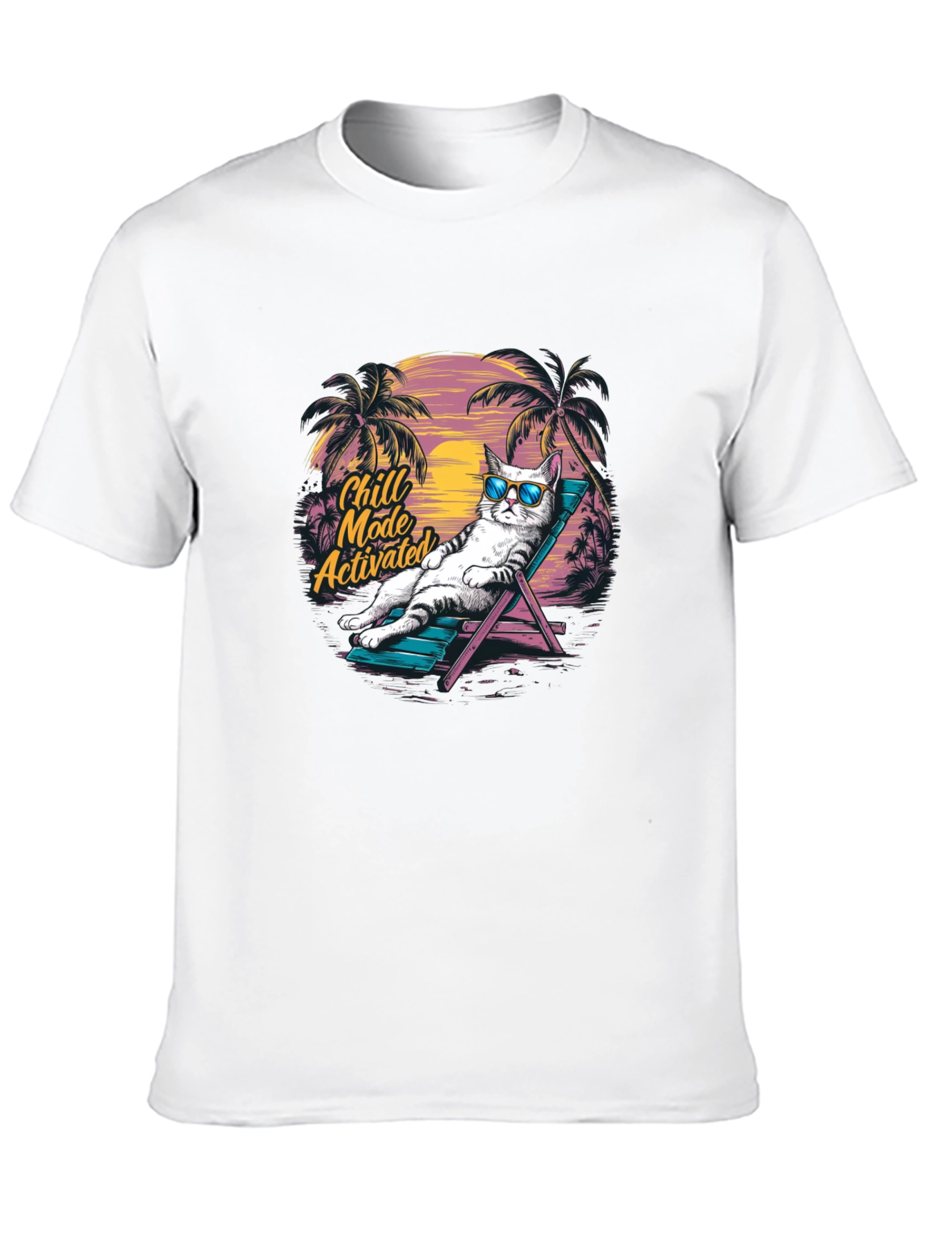 Chill Mode Activated Cat T-Shirt