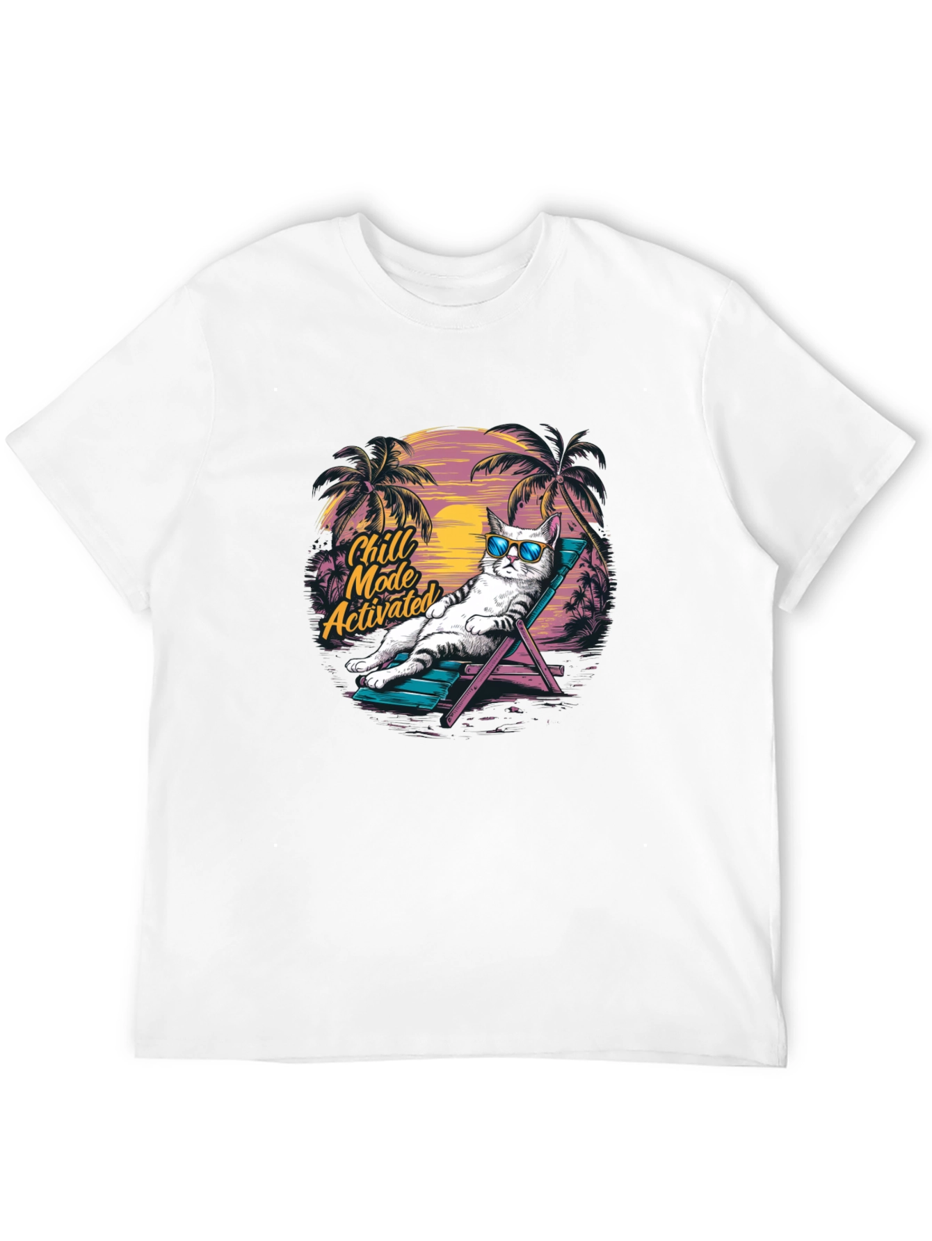Chill Mode Activated Cat T-Shirt