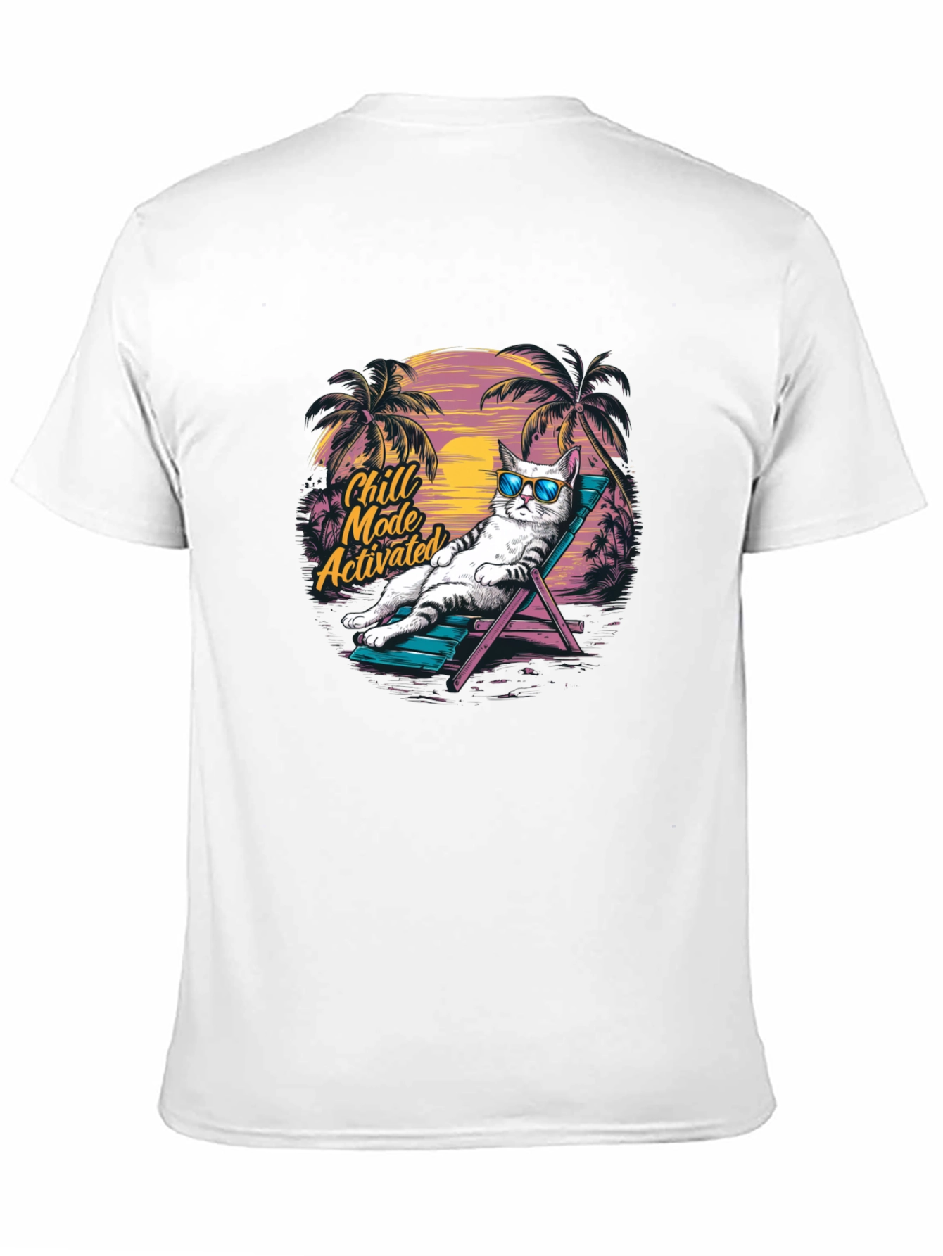 Chill Mode Activated Cat T-Shirt