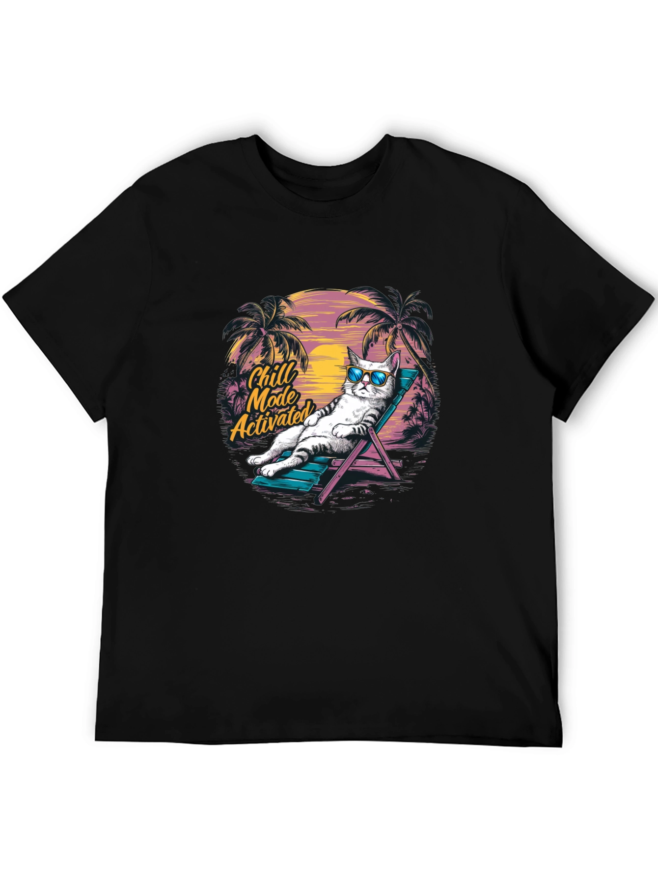 Chill Mode Activated Cat T-Shirt