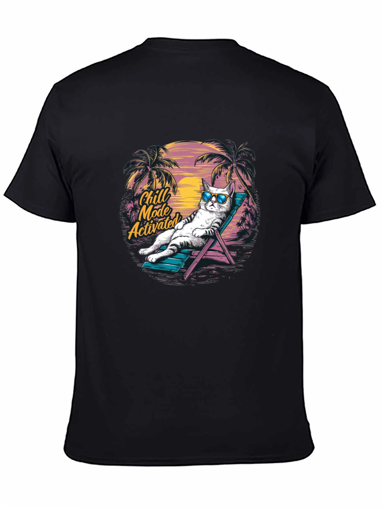 Chill Mode Activated Cat T-Shirt
