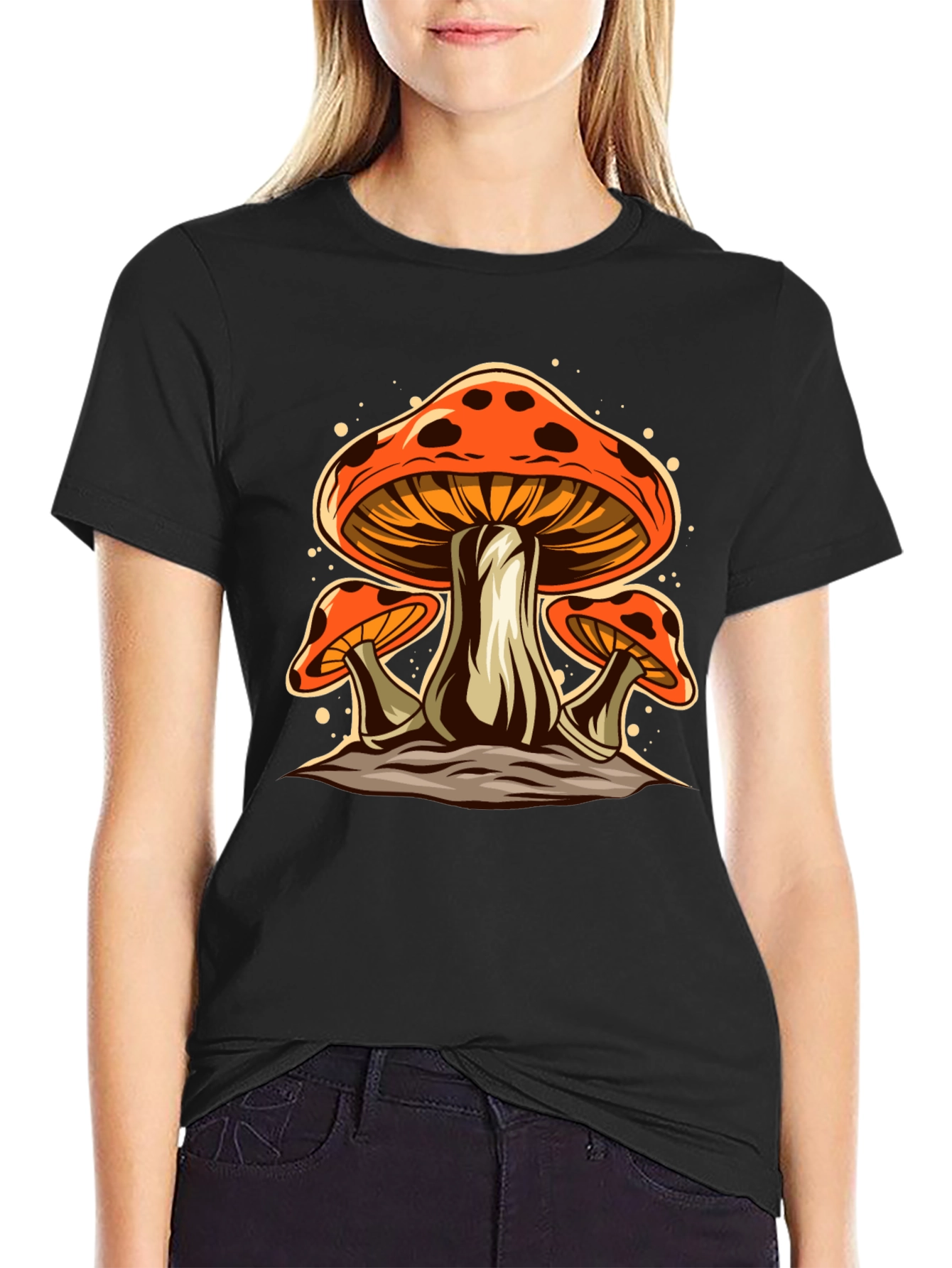 Mushroom Graphic Tee - Funky Fungi T-Shirt
