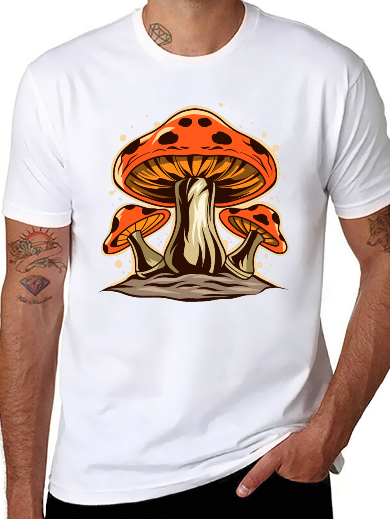Mushroom Graphic Tee - Funky Fungi T-Shirt