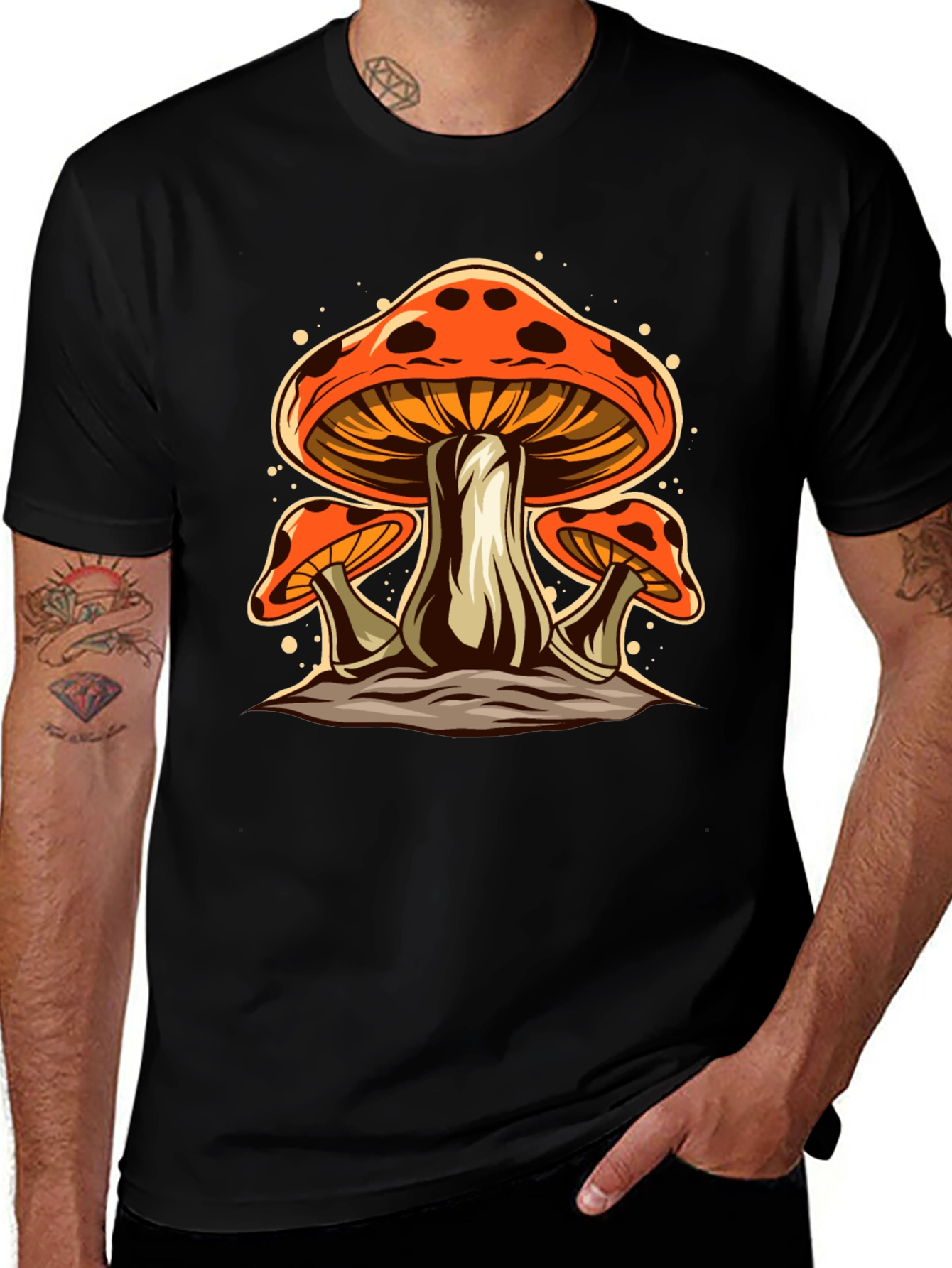 Mushroom Graphic Tee - Funky Fungi T-Shirt