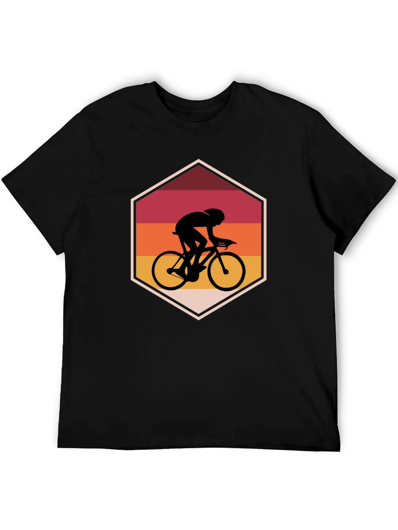 Retro Cycling Silhouette Graphic Tee