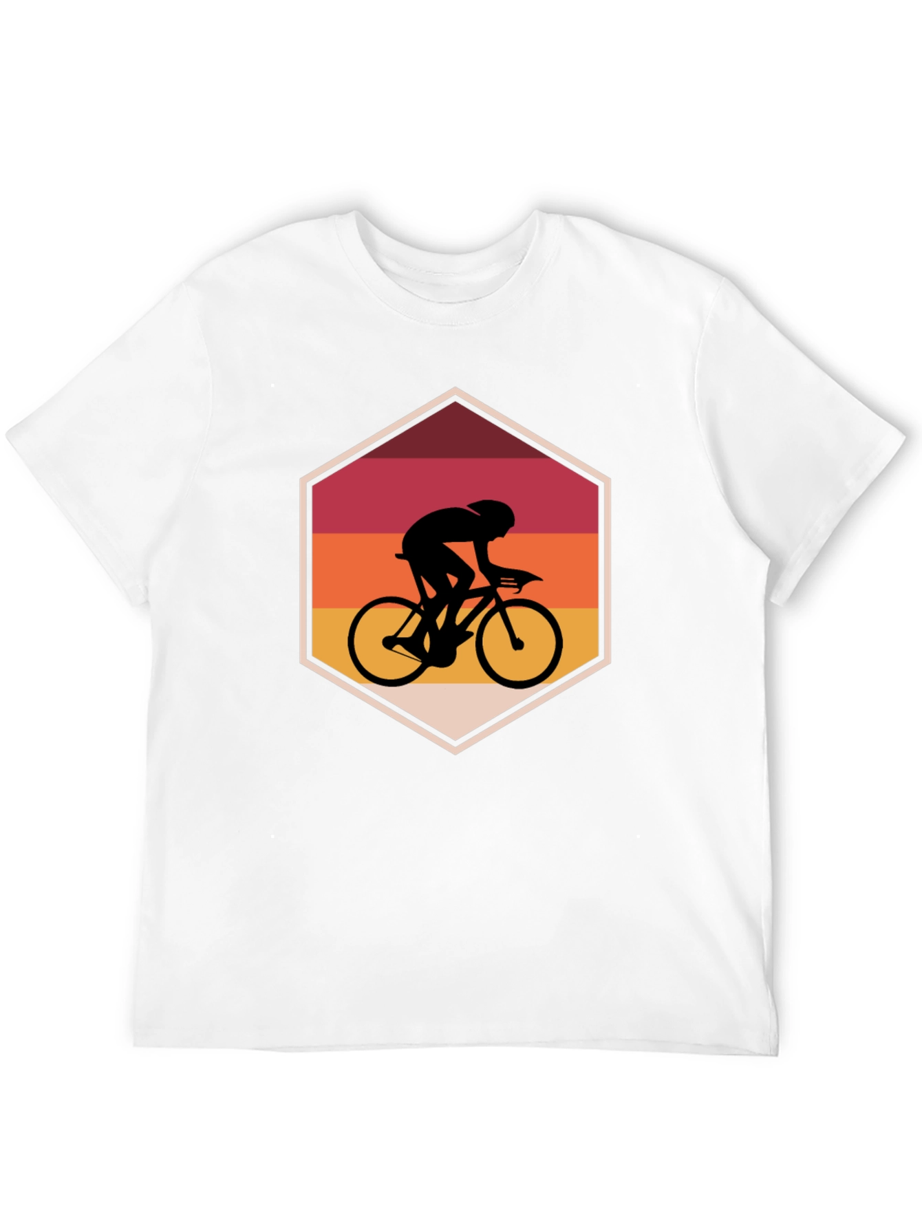 Retro Cycling Silhouette Graphic Tee