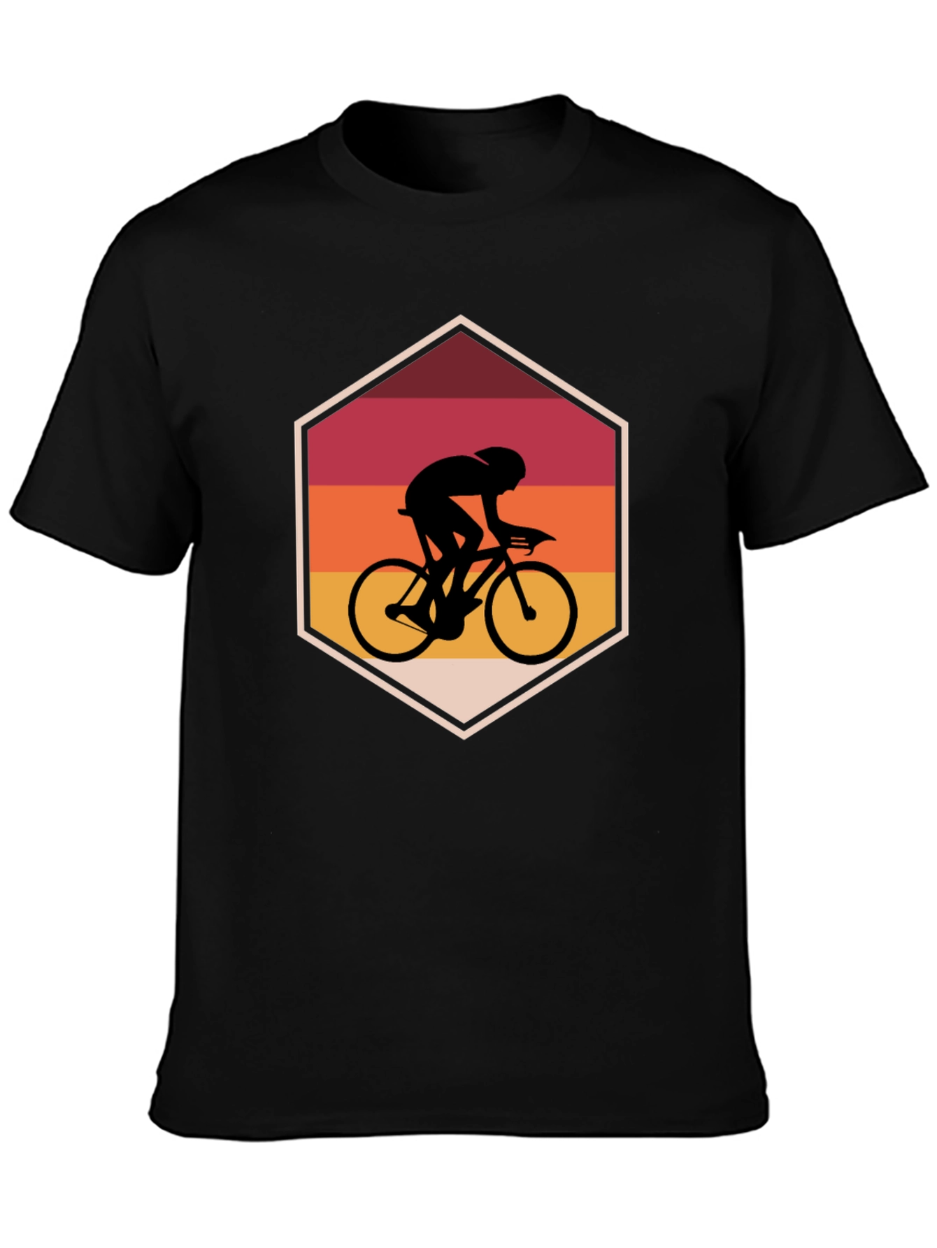 Retro Cycling Silhouette Graphic Tee