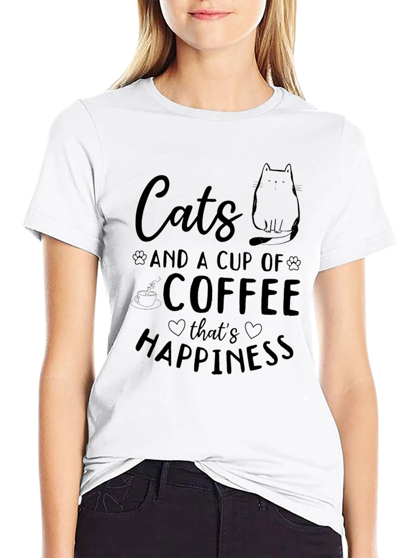 Cats and Coffee Graphic Tee