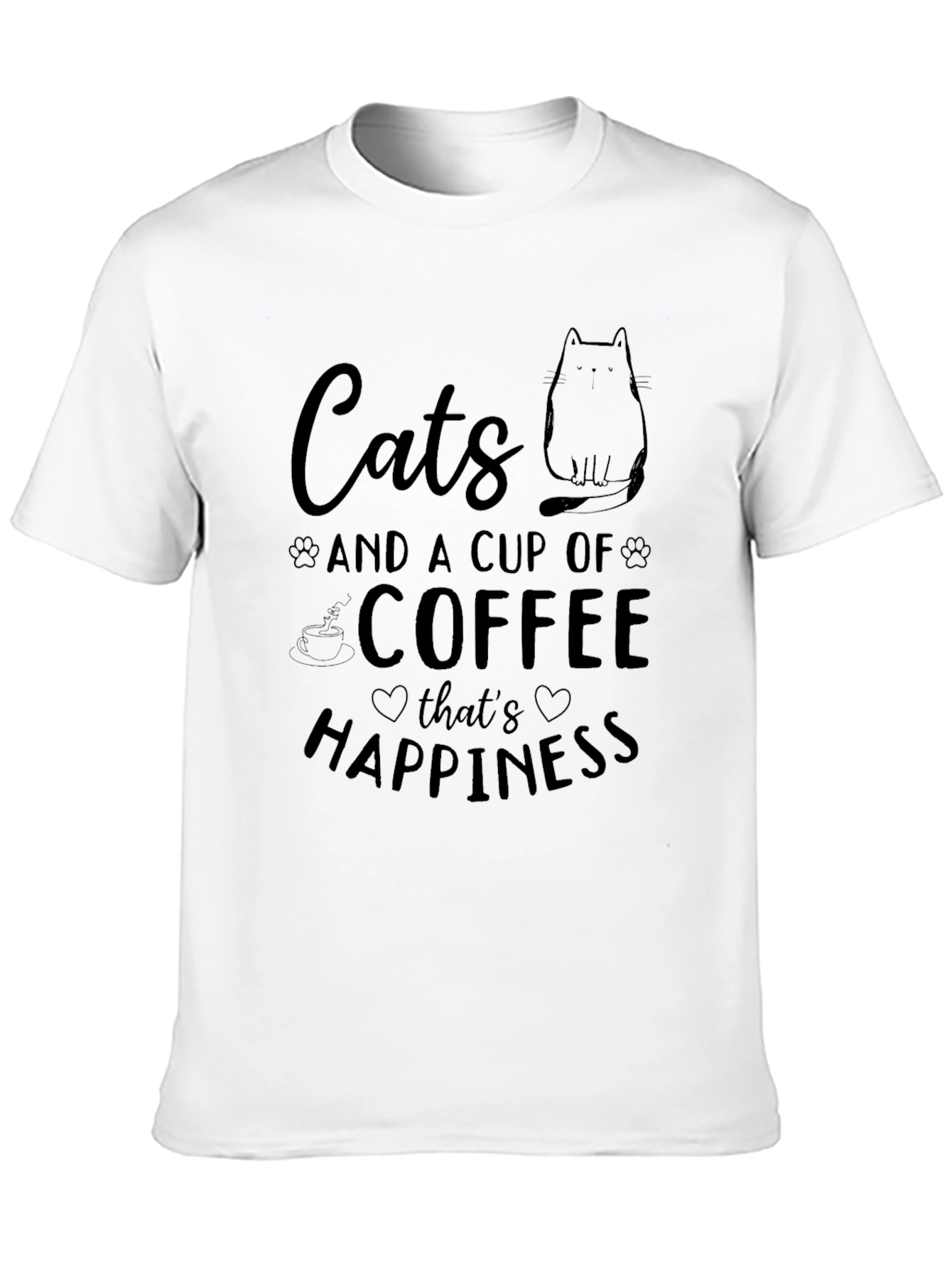 Cats and Coffee Graphic Tee