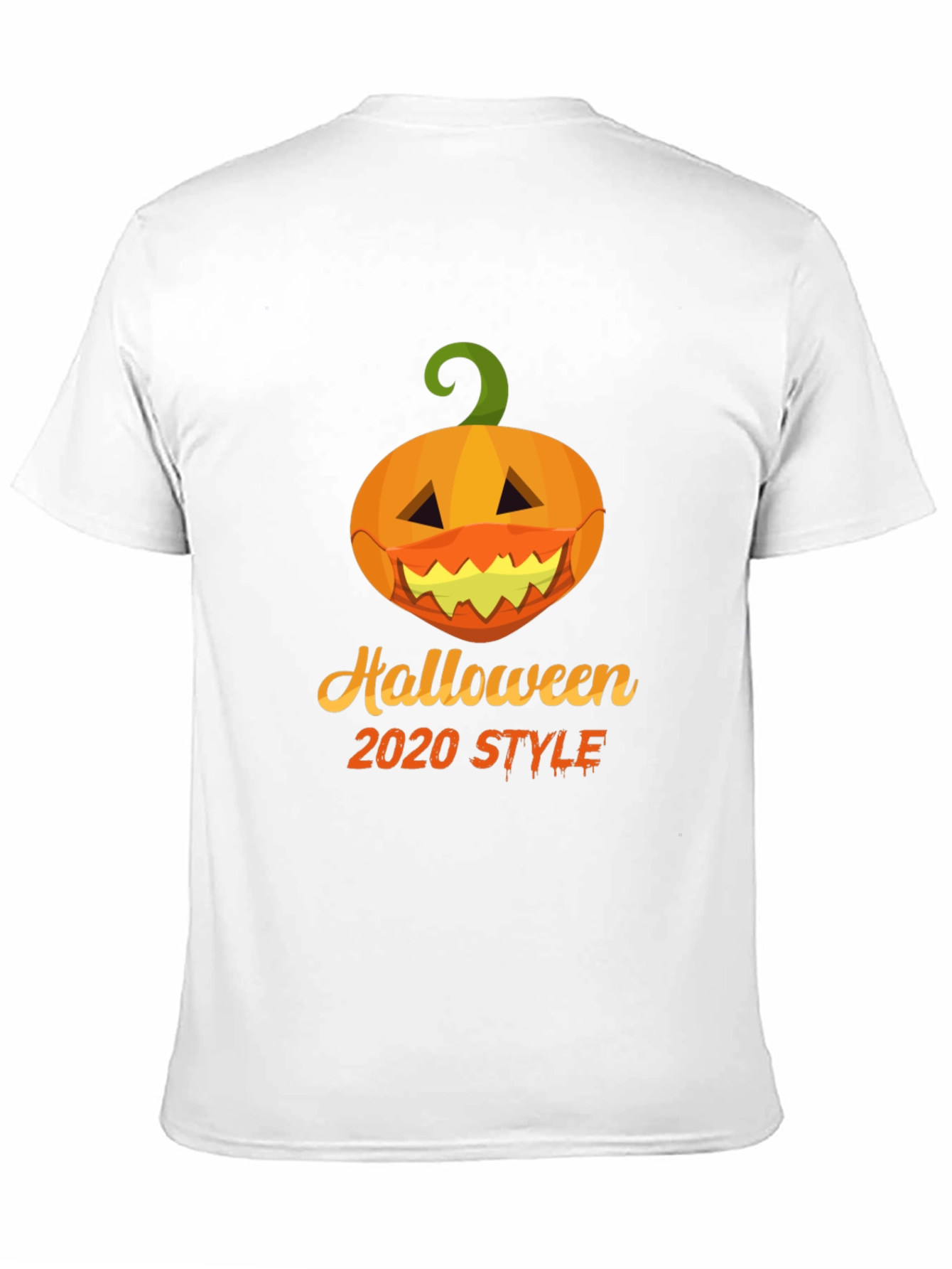 Halloween 2020 Style Pumpkin Face Mask T-Shirt