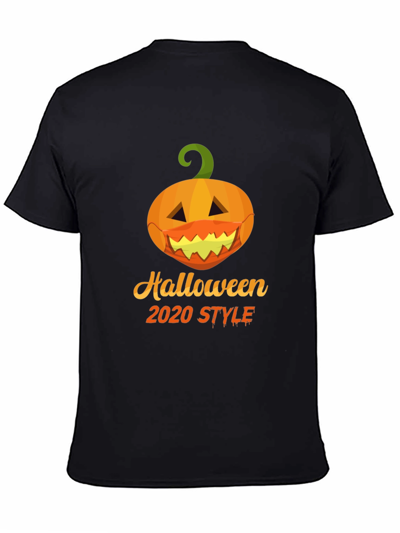 Halloween 2020 Style Pumpkin Face Mask T-Shirt