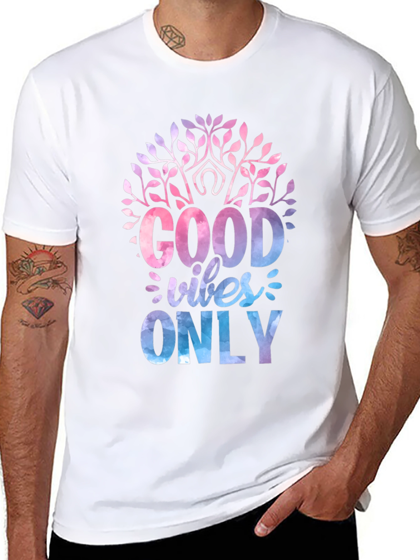 Good Vibes Only Black Graphic Tee