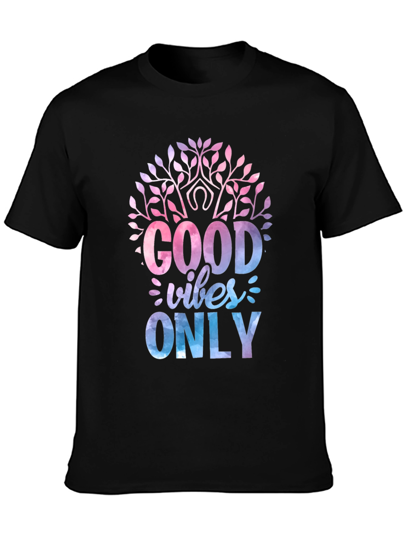 Good Vibes Only Black Graphic Tee