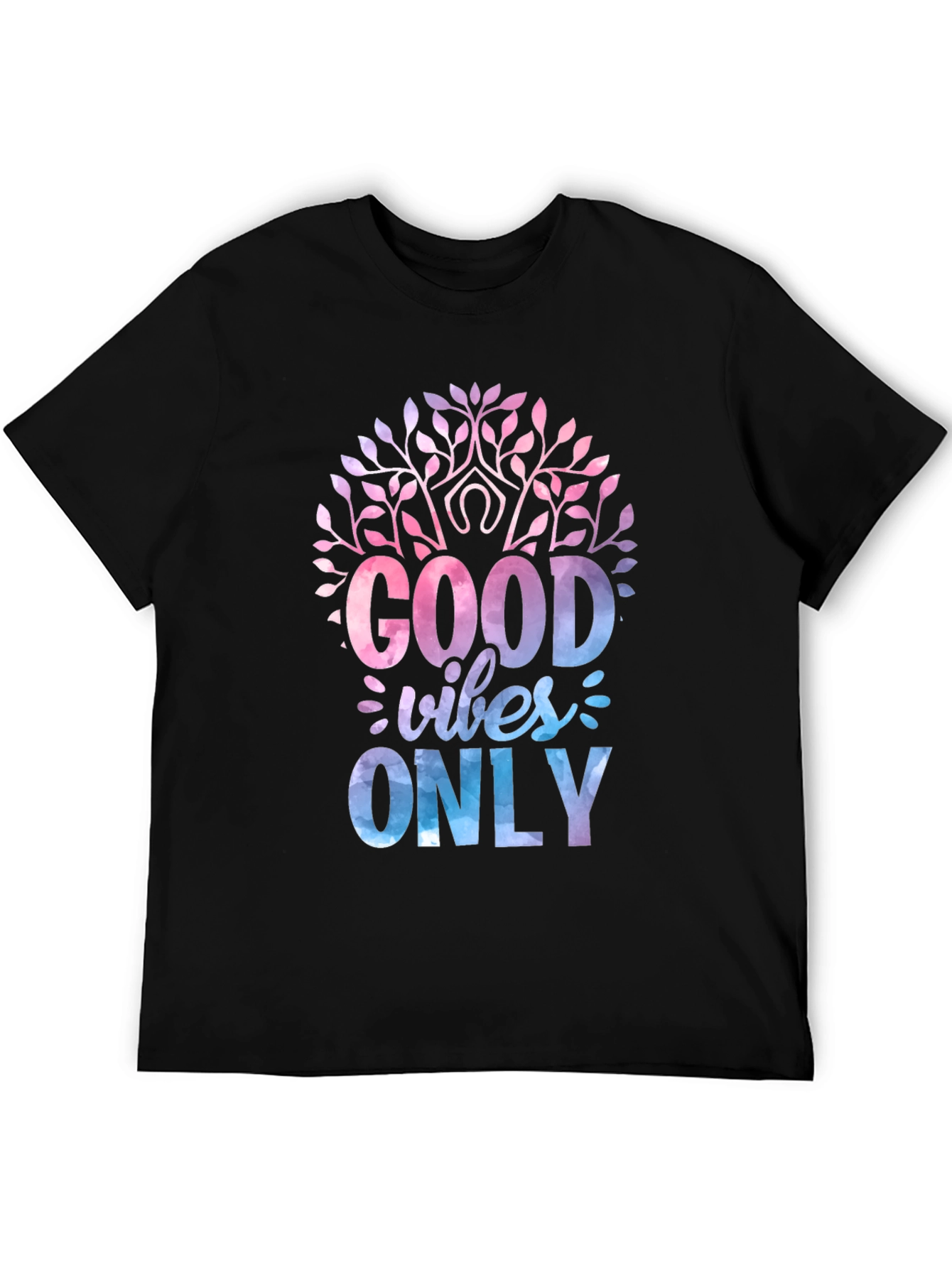 Good Vibes Only Black Graphic Tee