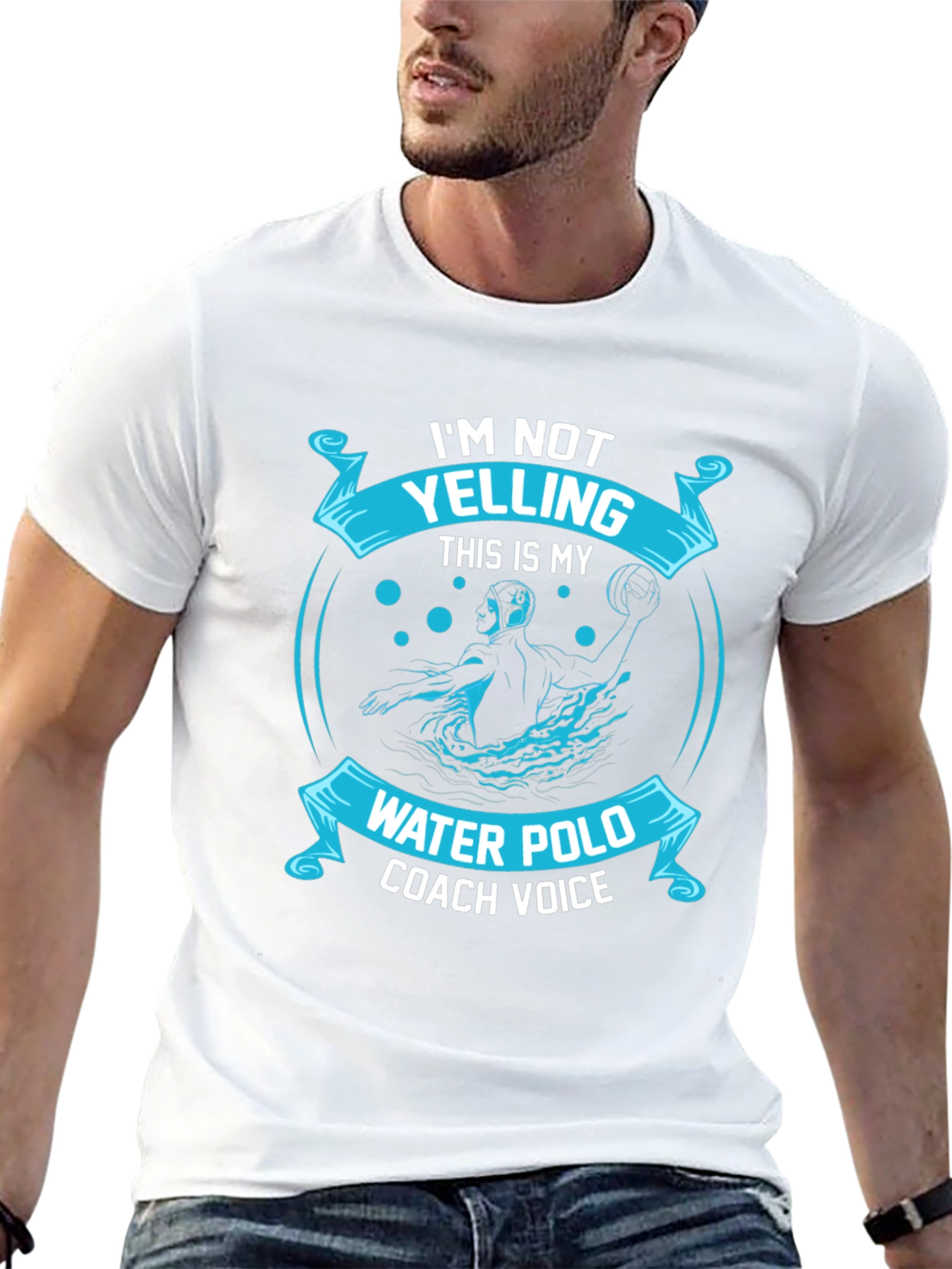 Water Polo Coach T-Shirt - Im Not Yelling