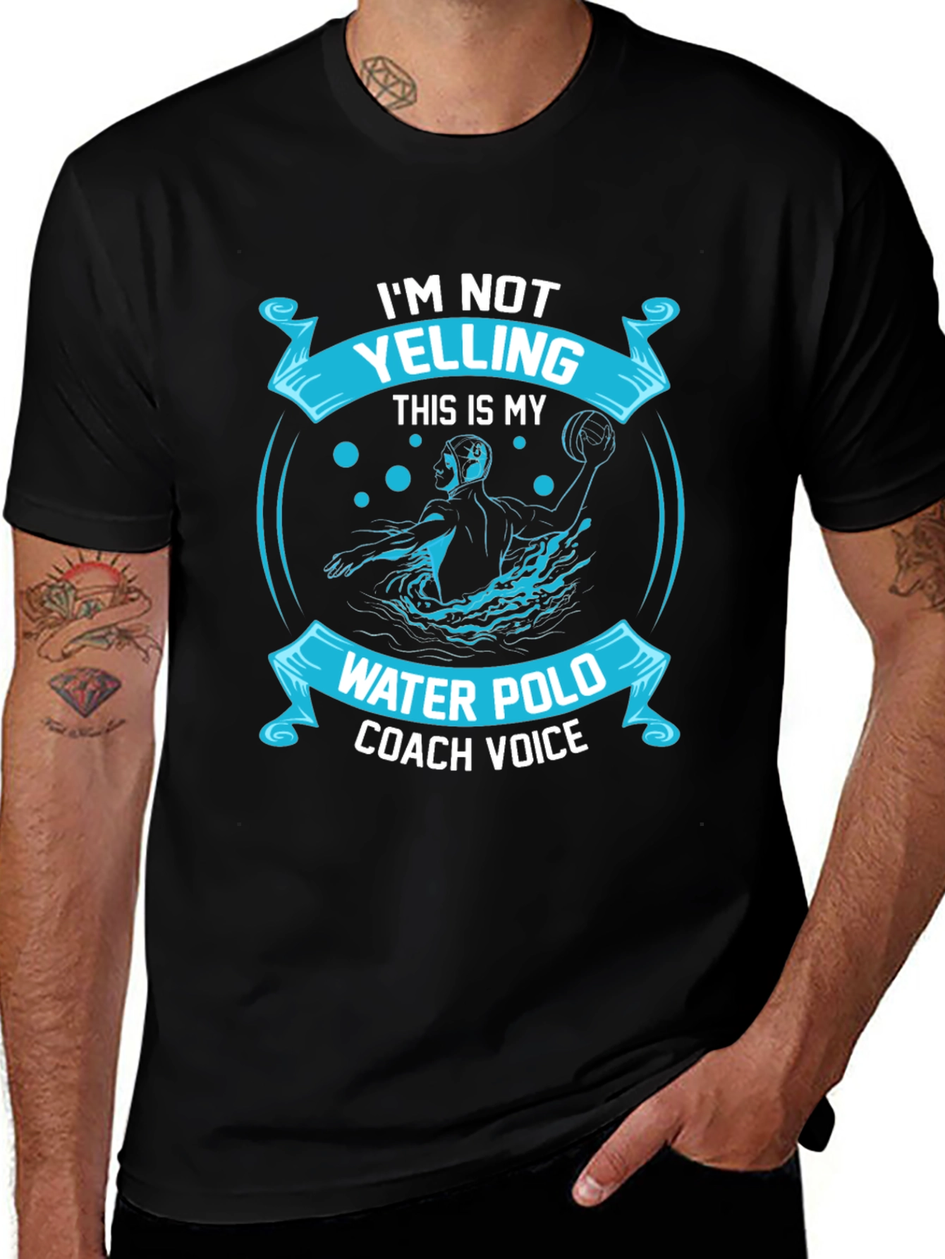 Water Polo Coach T-Shirt - Im Not Yelling