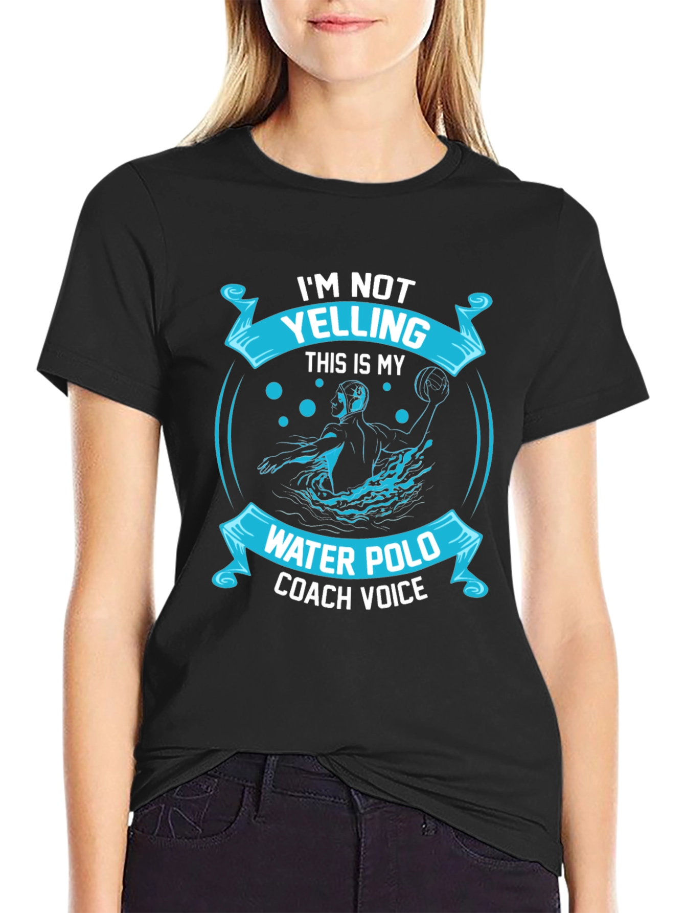 Water Polo Coach T-Shirt - Im Not Yelling
