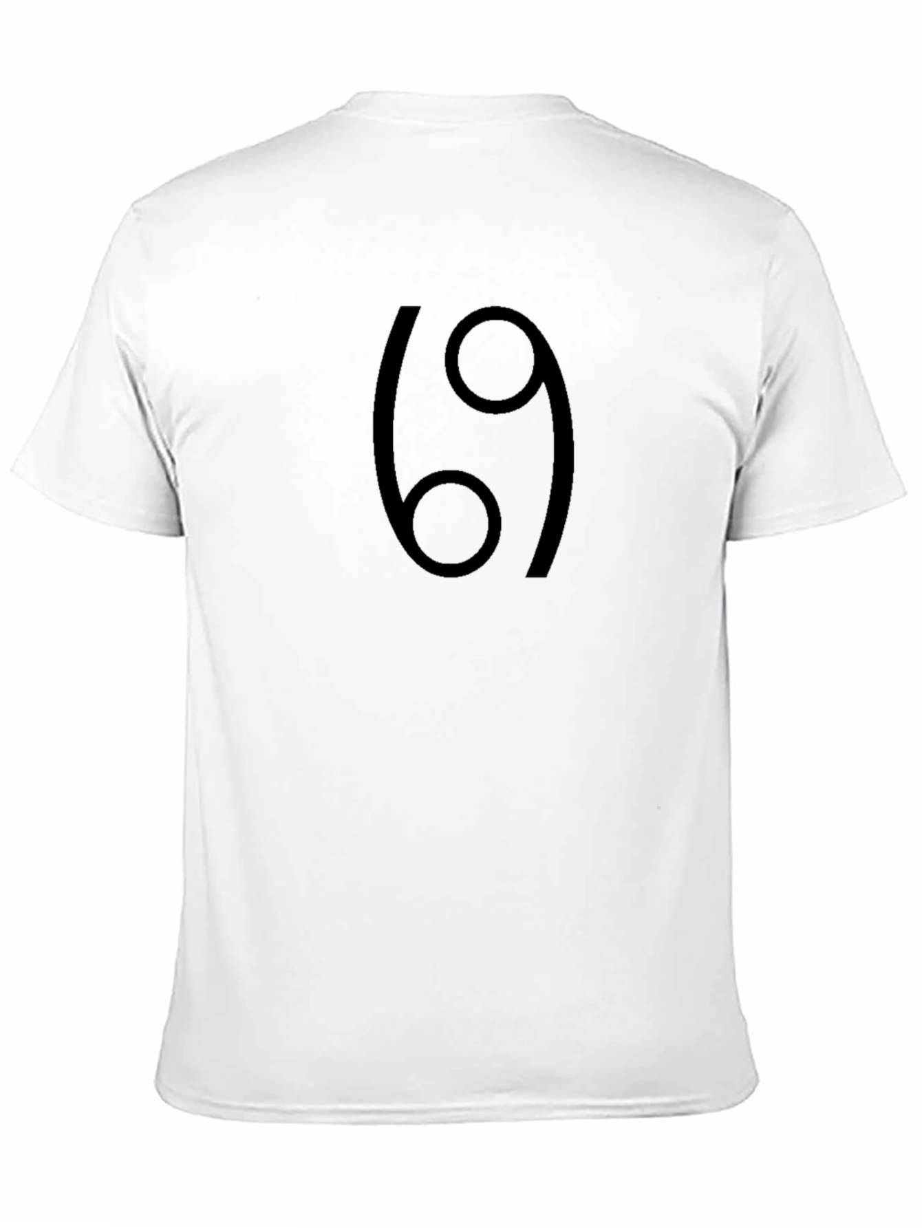 Cancer Zodiac Symbol Black T-Shirt