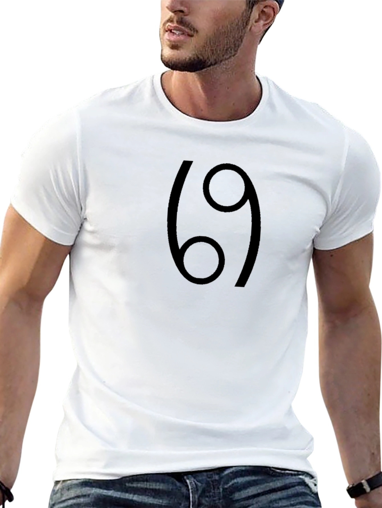 Cancer Zodiac Symbol Black T-Shirt