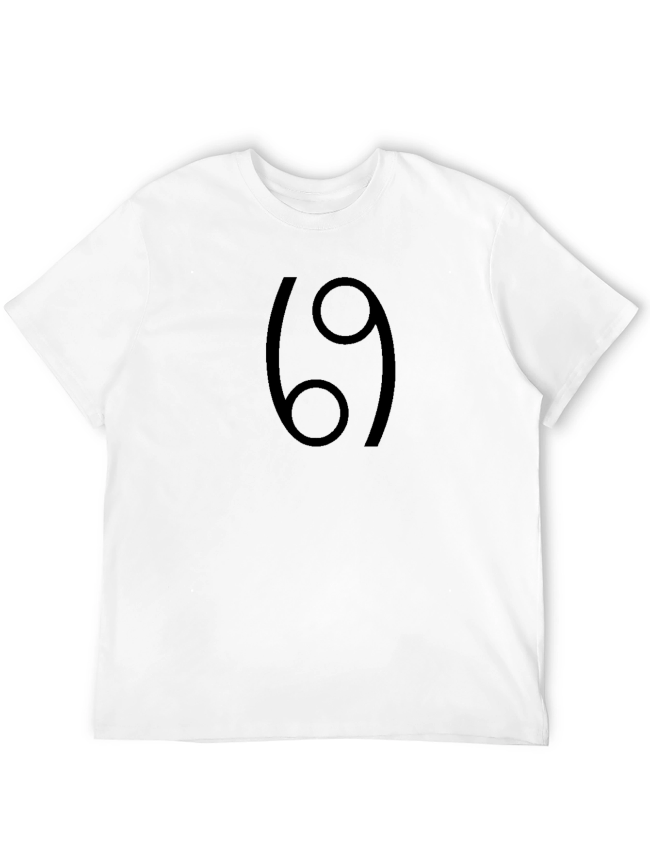 Cancer Zodiac Symbol Black T-Shirt