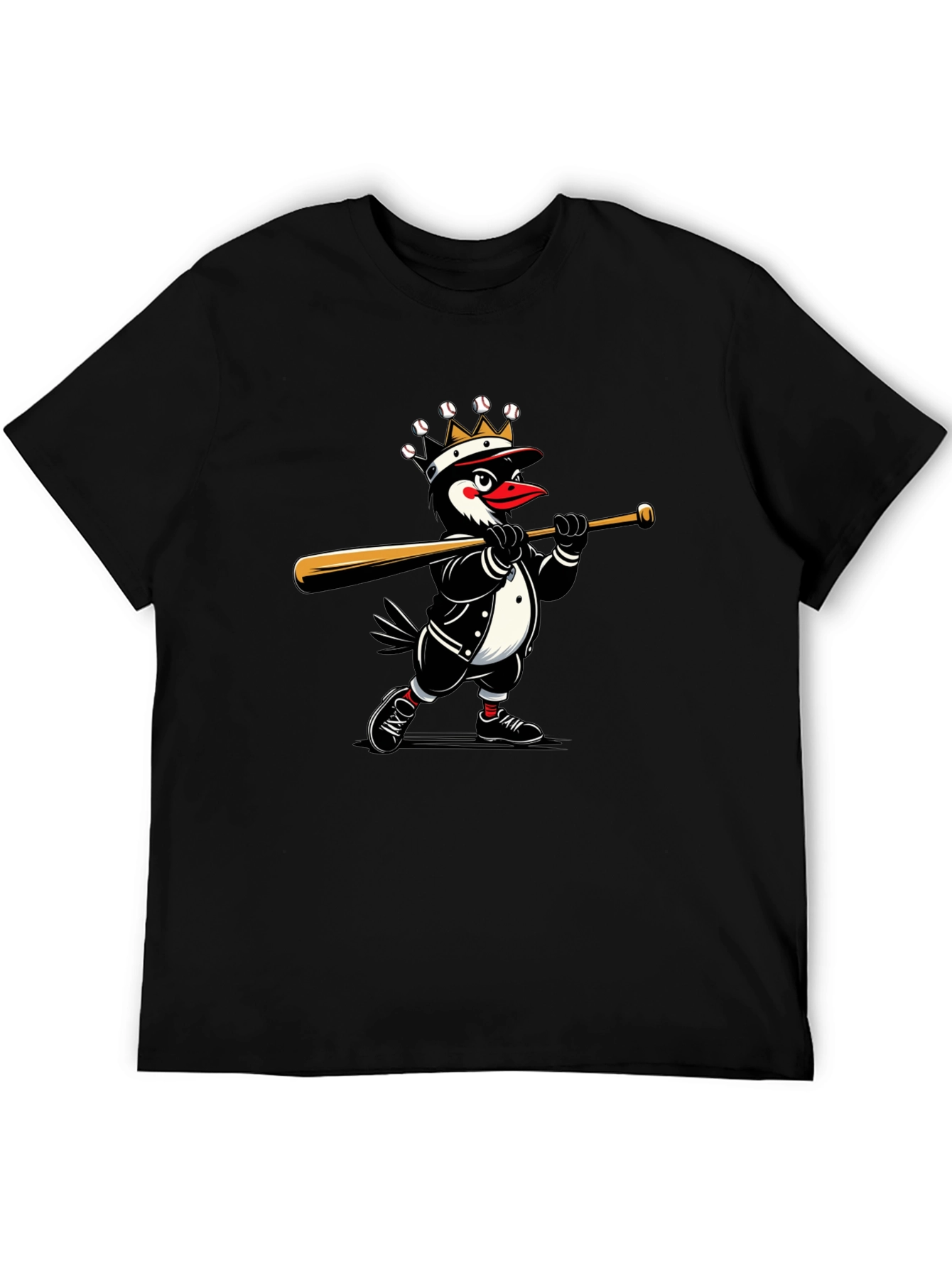 King Penguin Baseball T-Shirt