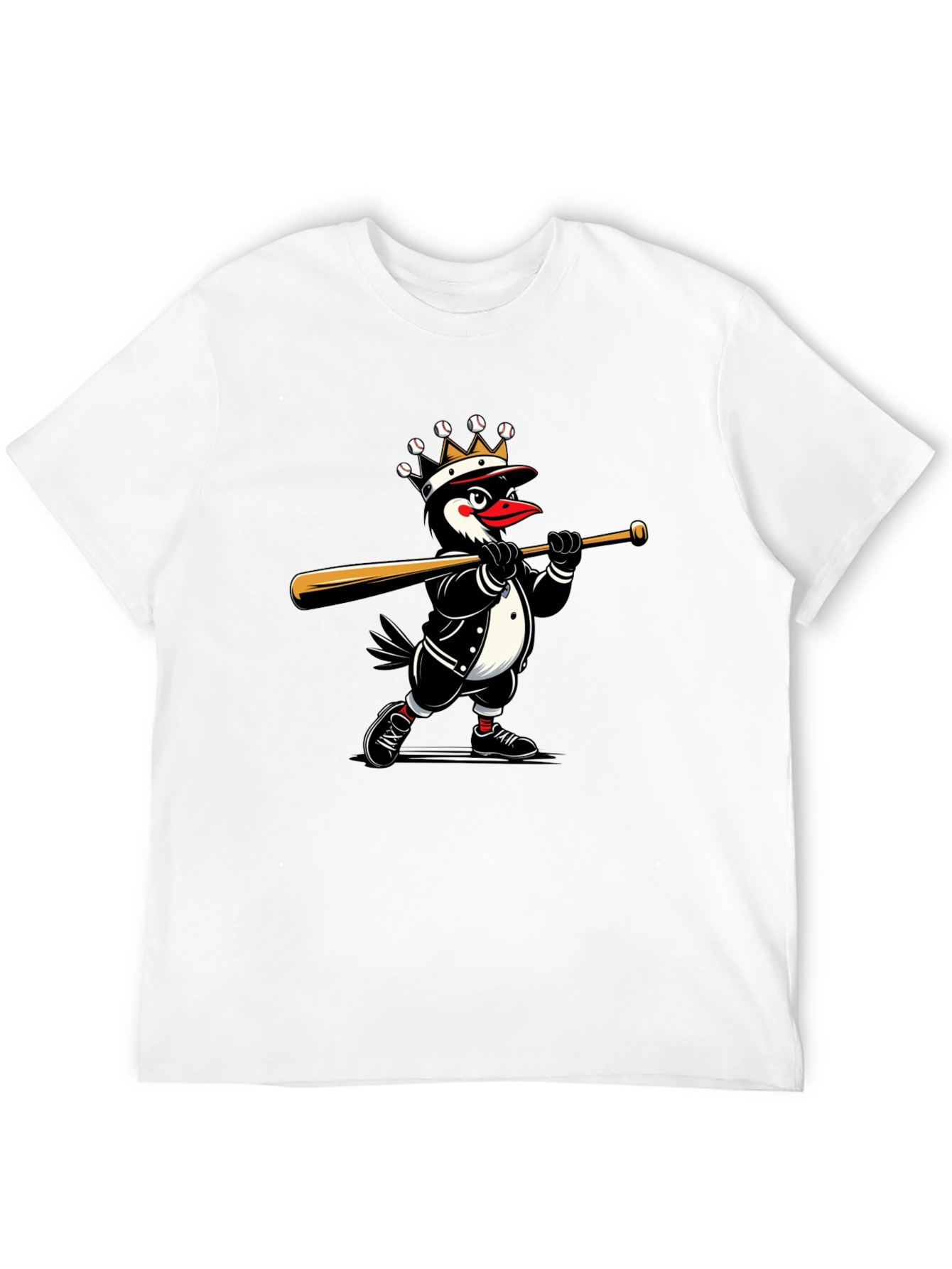 King Penguin Baseball T-Shirt