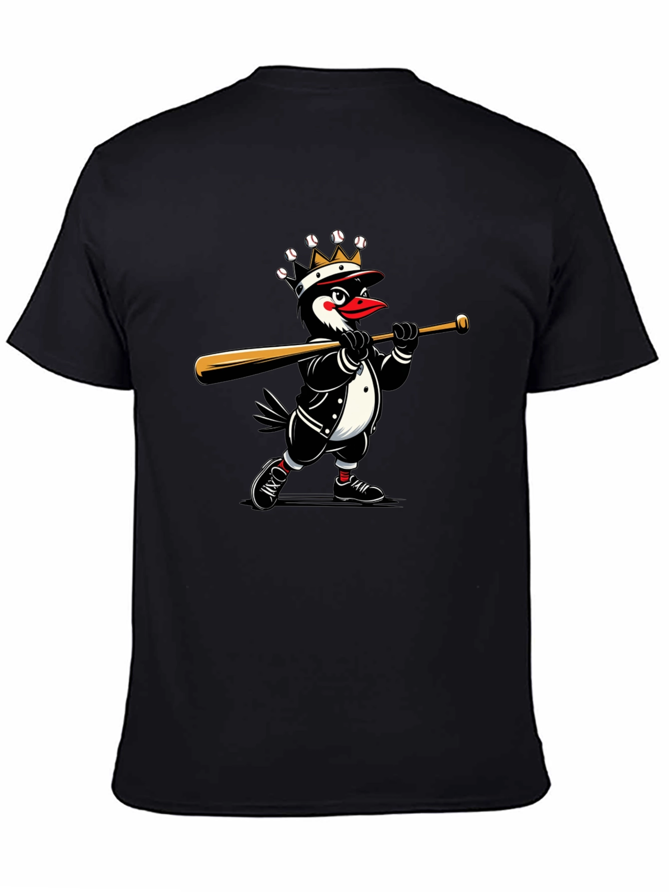 King Penguin Baseball T-Shirt