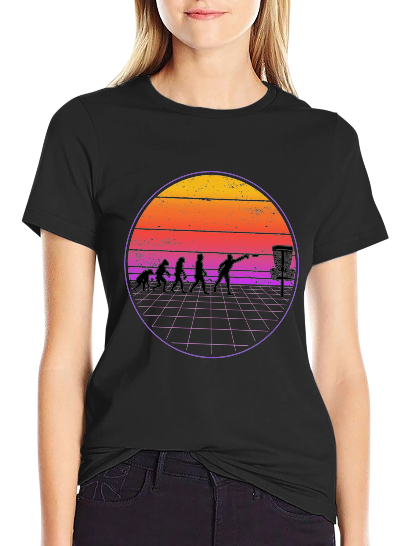 Retro Disc Golf Evolution T-Shirt