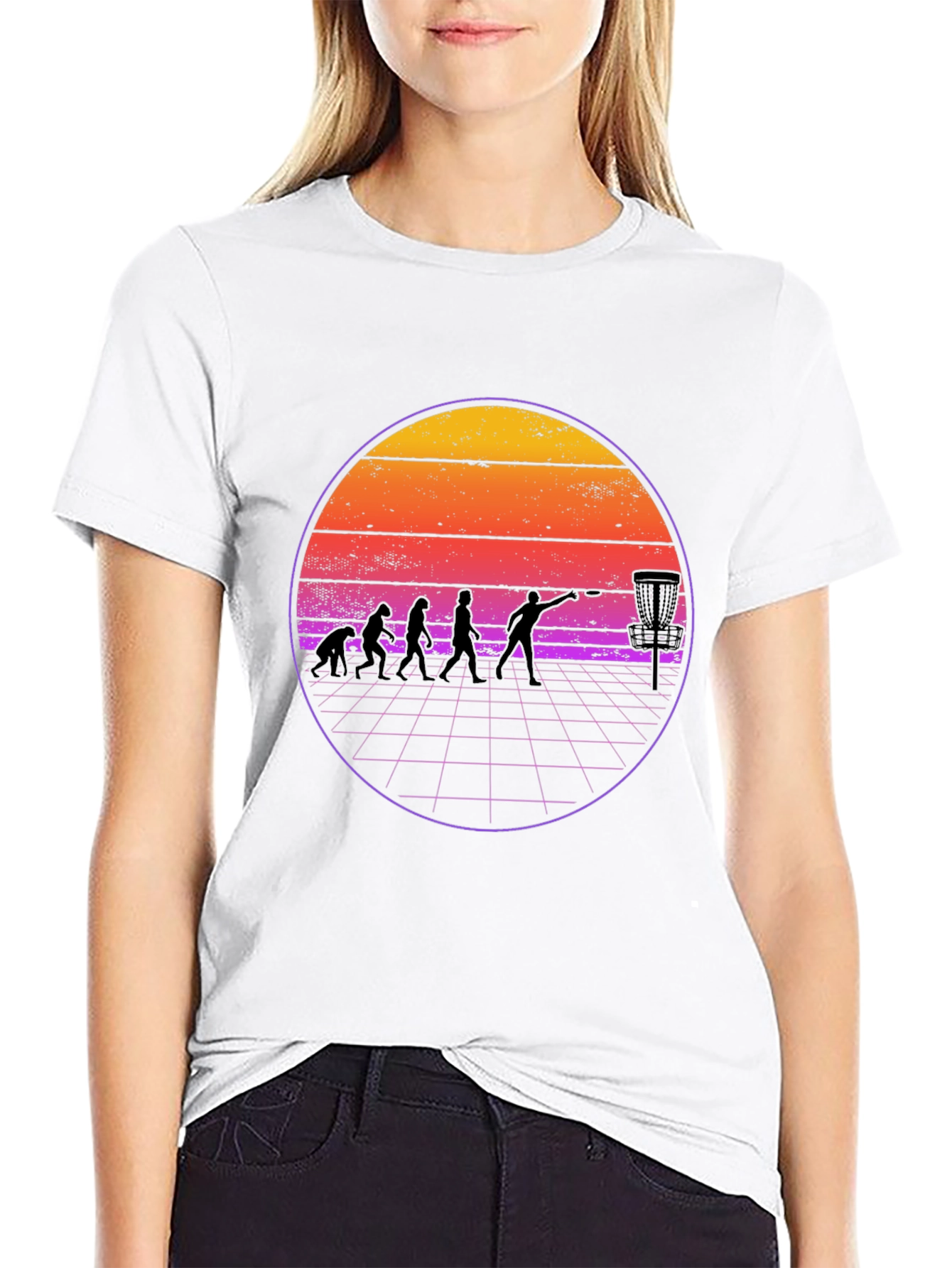 Retro Disc Golf Evolution T-Shirt
