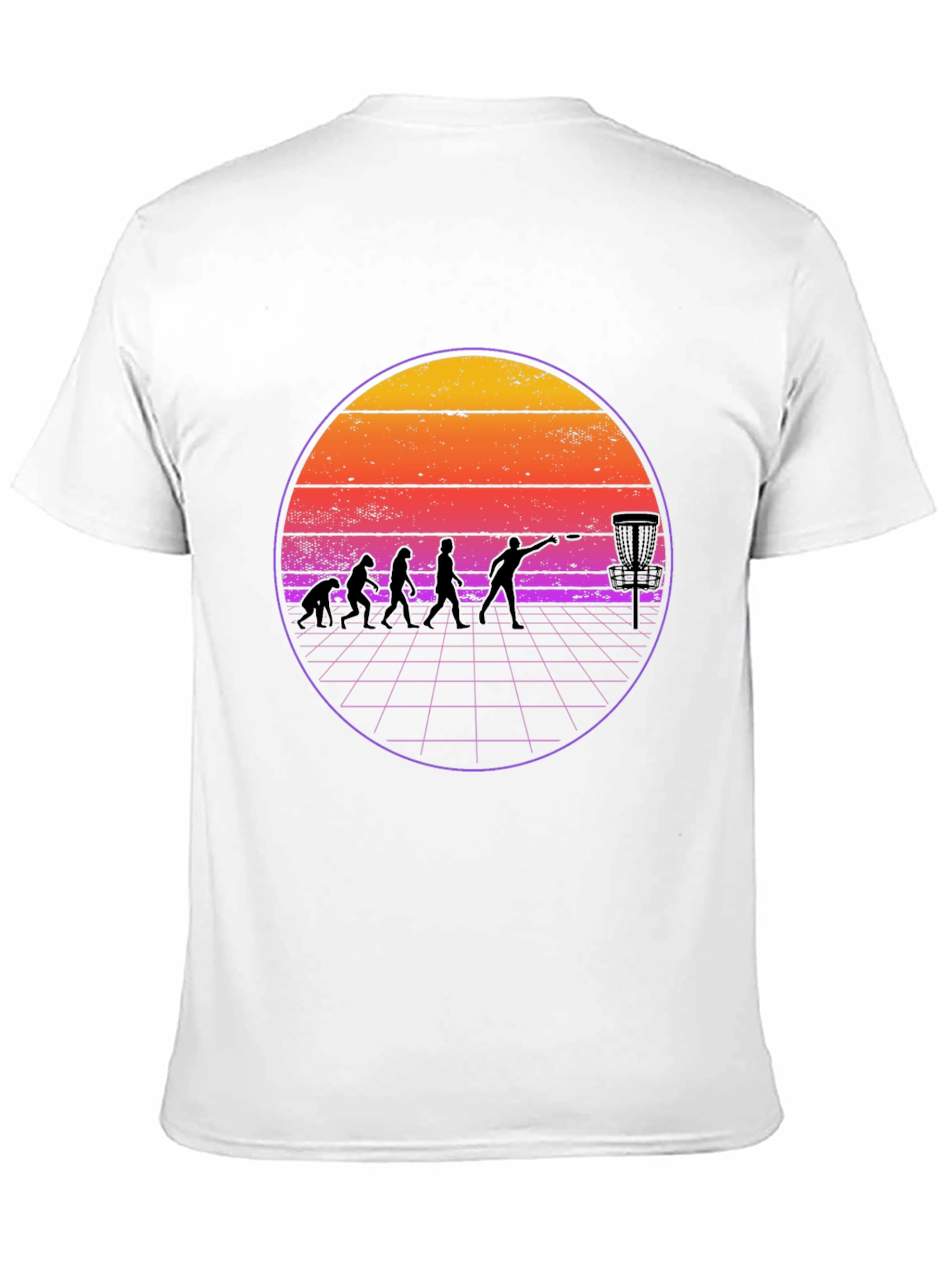 Retro Disc Golf Evolution T-Shirt