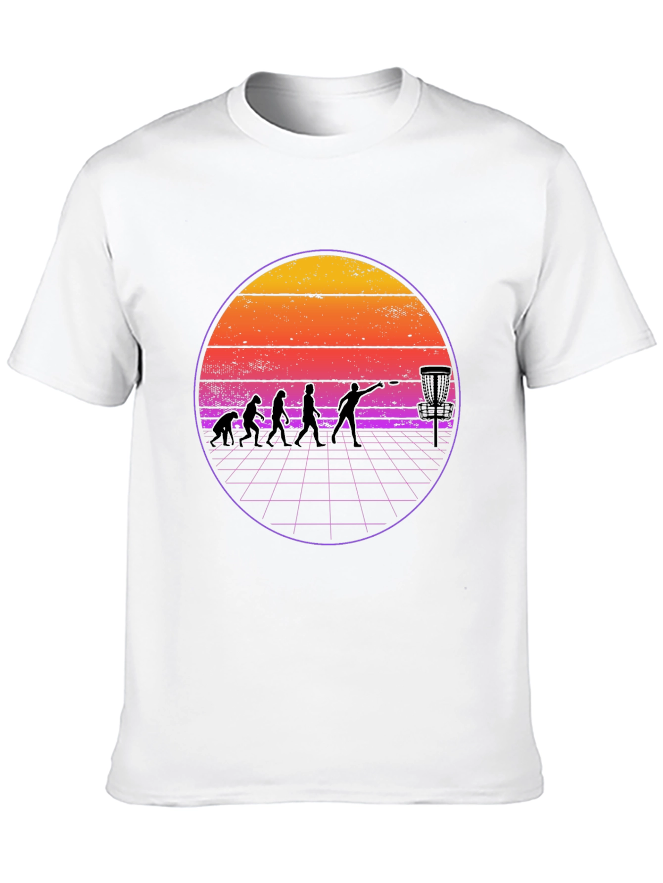 Retro Disc Golf Evolution T-Shirt