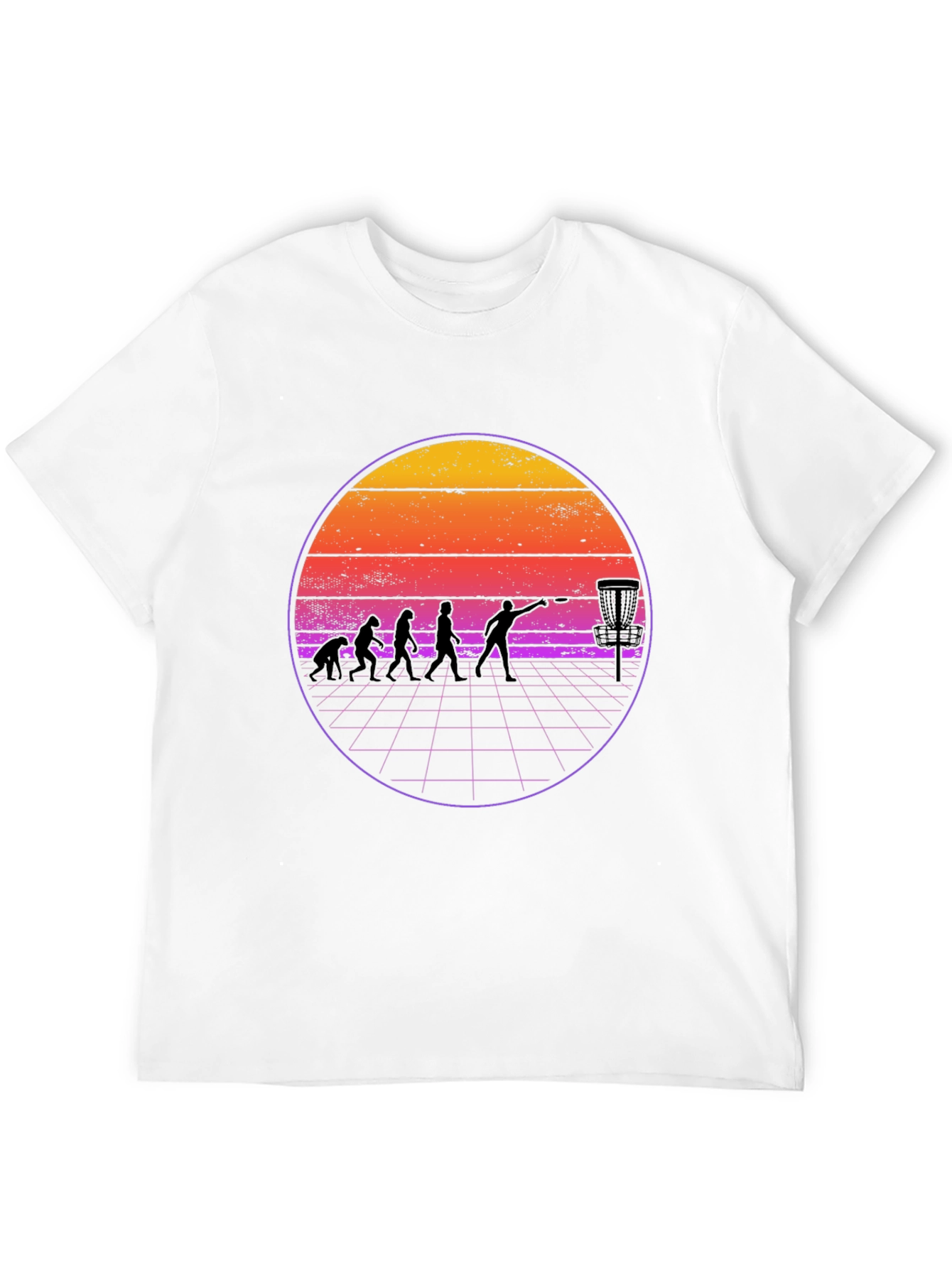 Retro Disc Golf Evolution T-Shirt