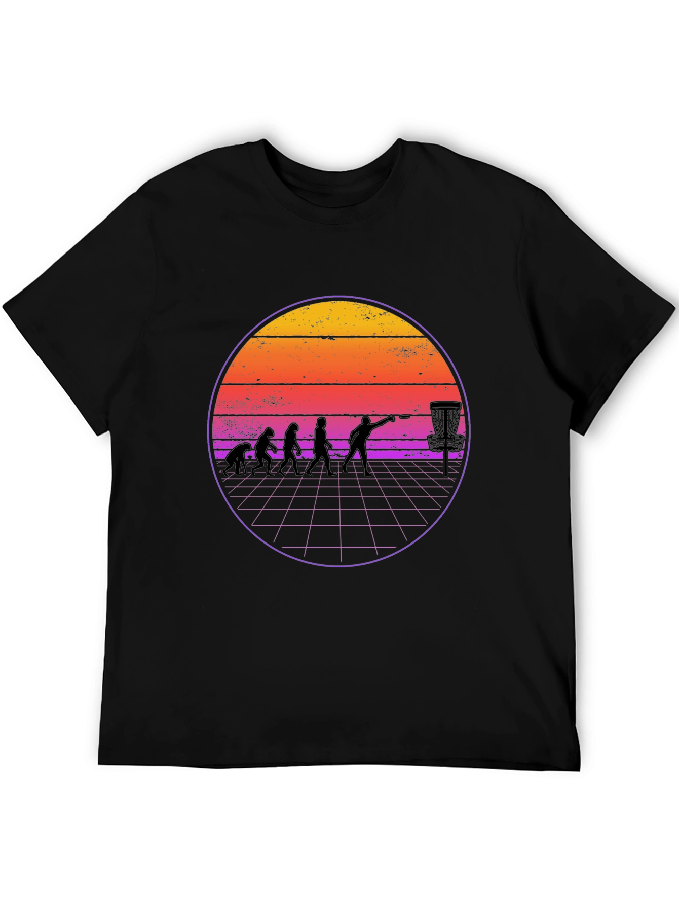 Retro Disc Golf Evolution T-Shirt