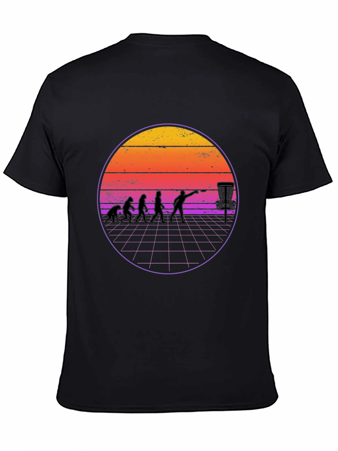 Retro Disc Golf Evolution T-Shirt