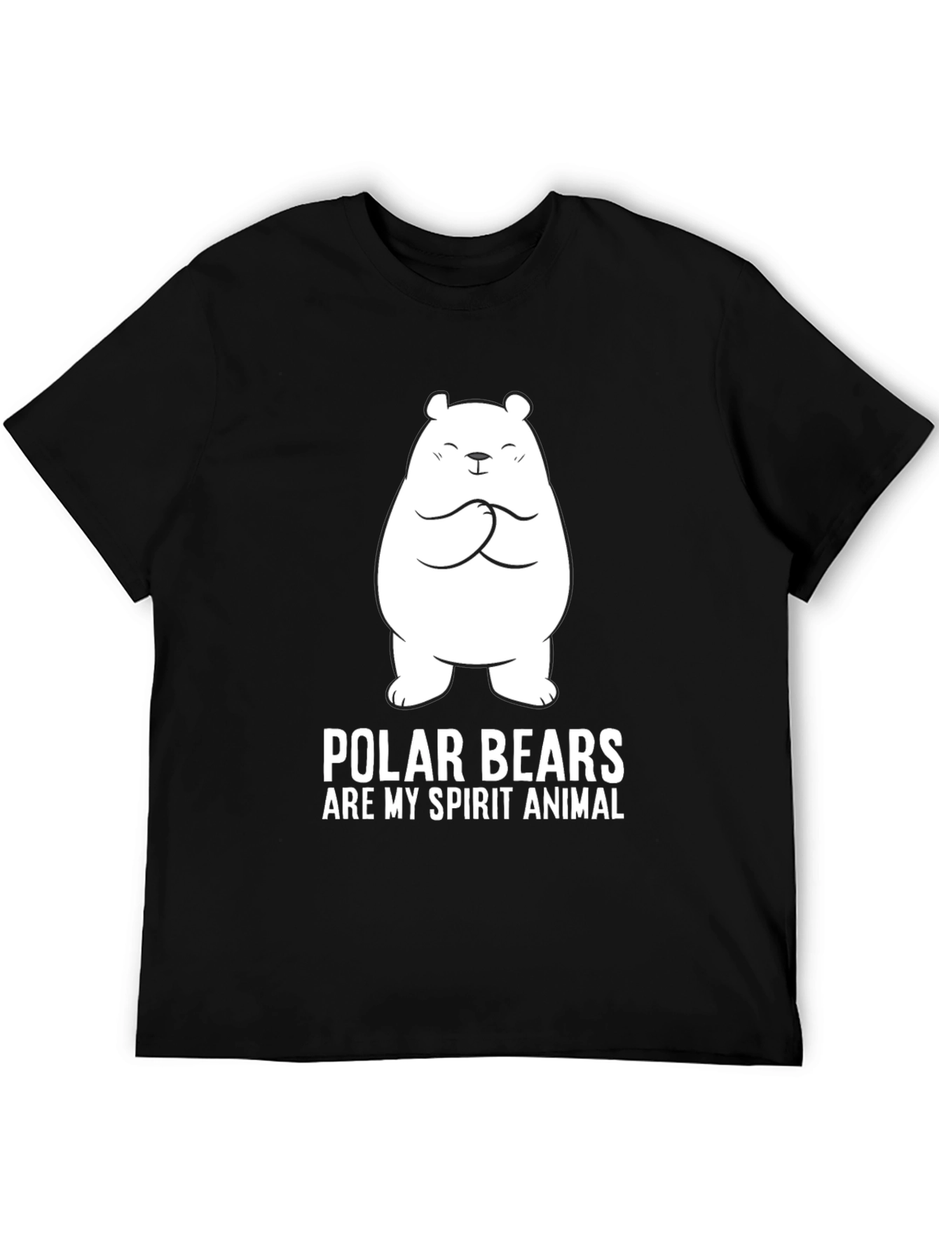 Polar Bear Spirit Animal T-Shirt - Black