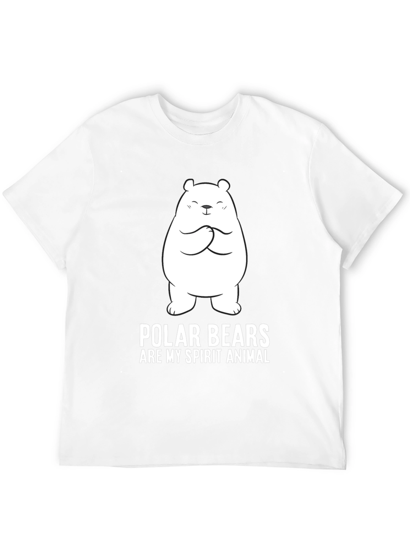 Polar Bear Spirit Animal T-Shirt - Black
