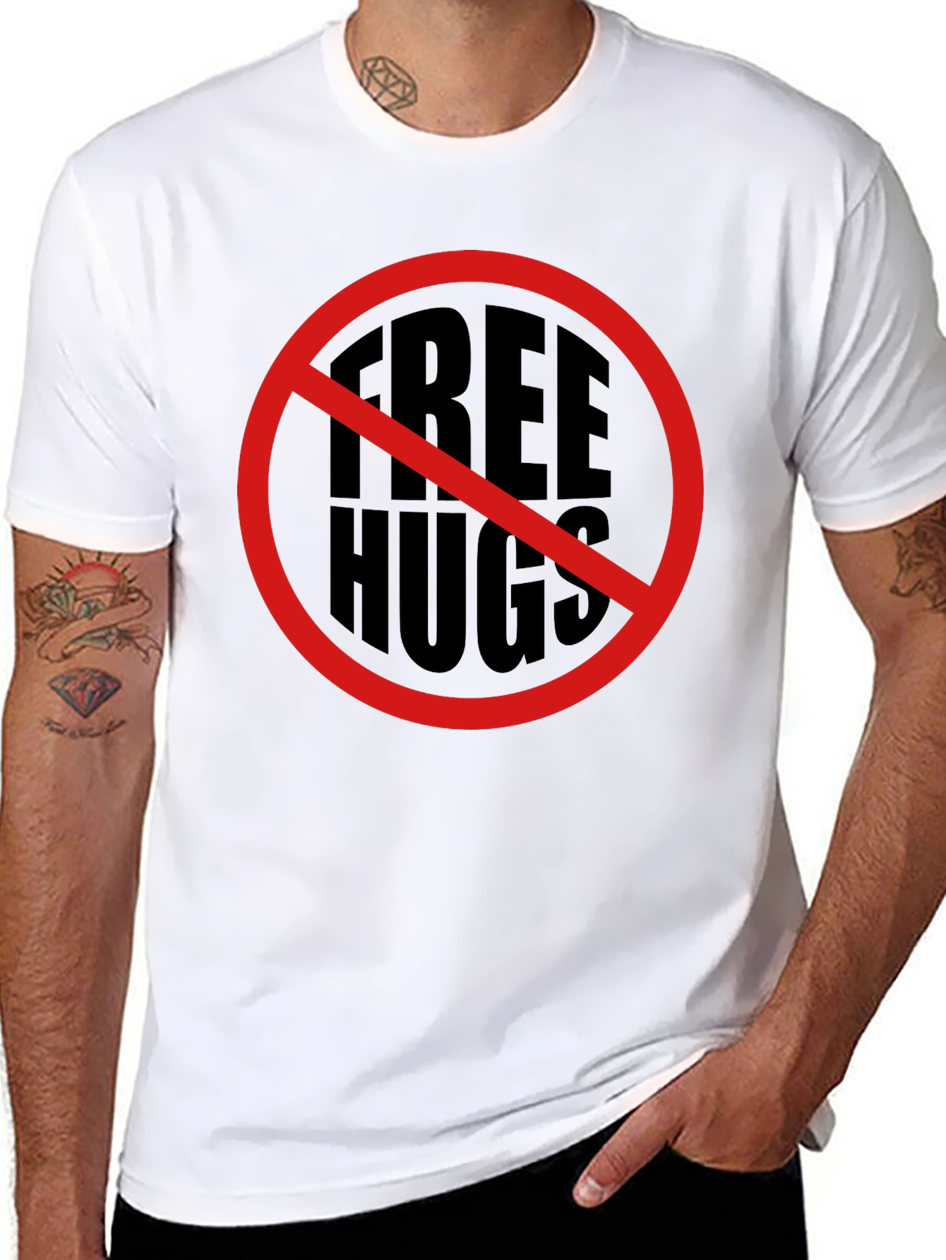 No Free Hugs Novelty T-Shirt