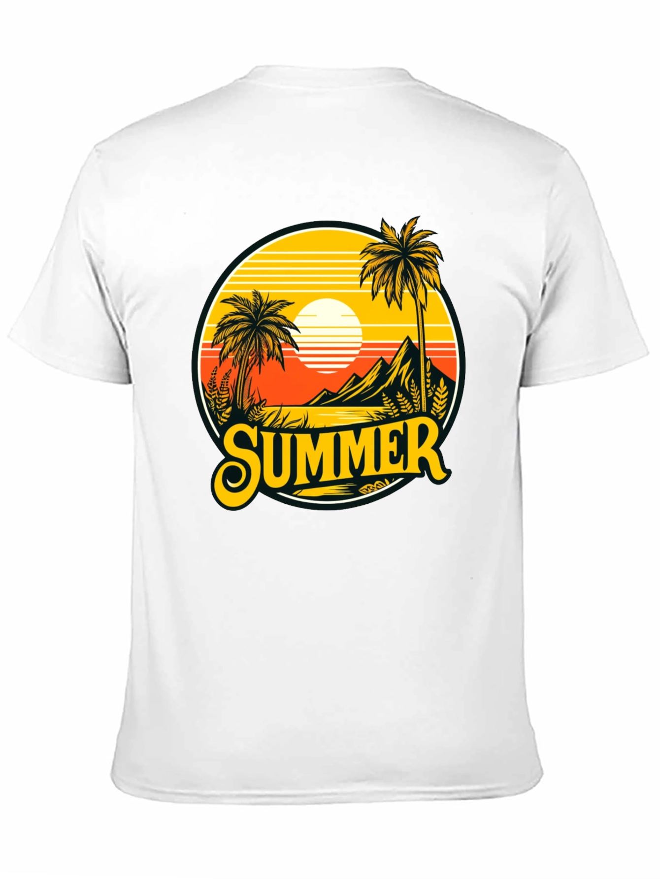 Summer T-Shirt Palm Tree Graphic Tee