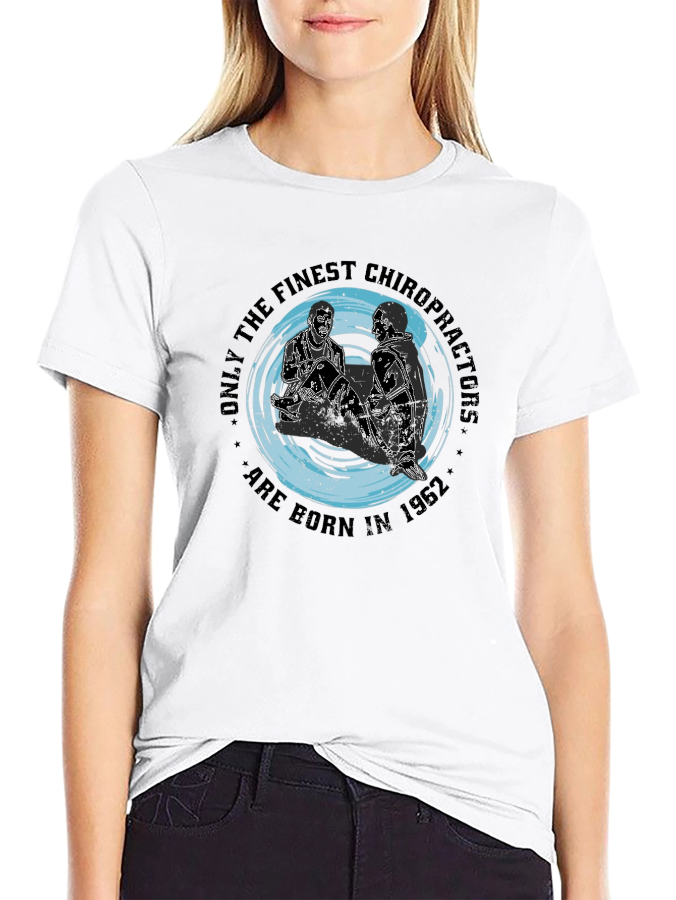 Chiropractor Born in 1962 Black Graphic T-Shirt