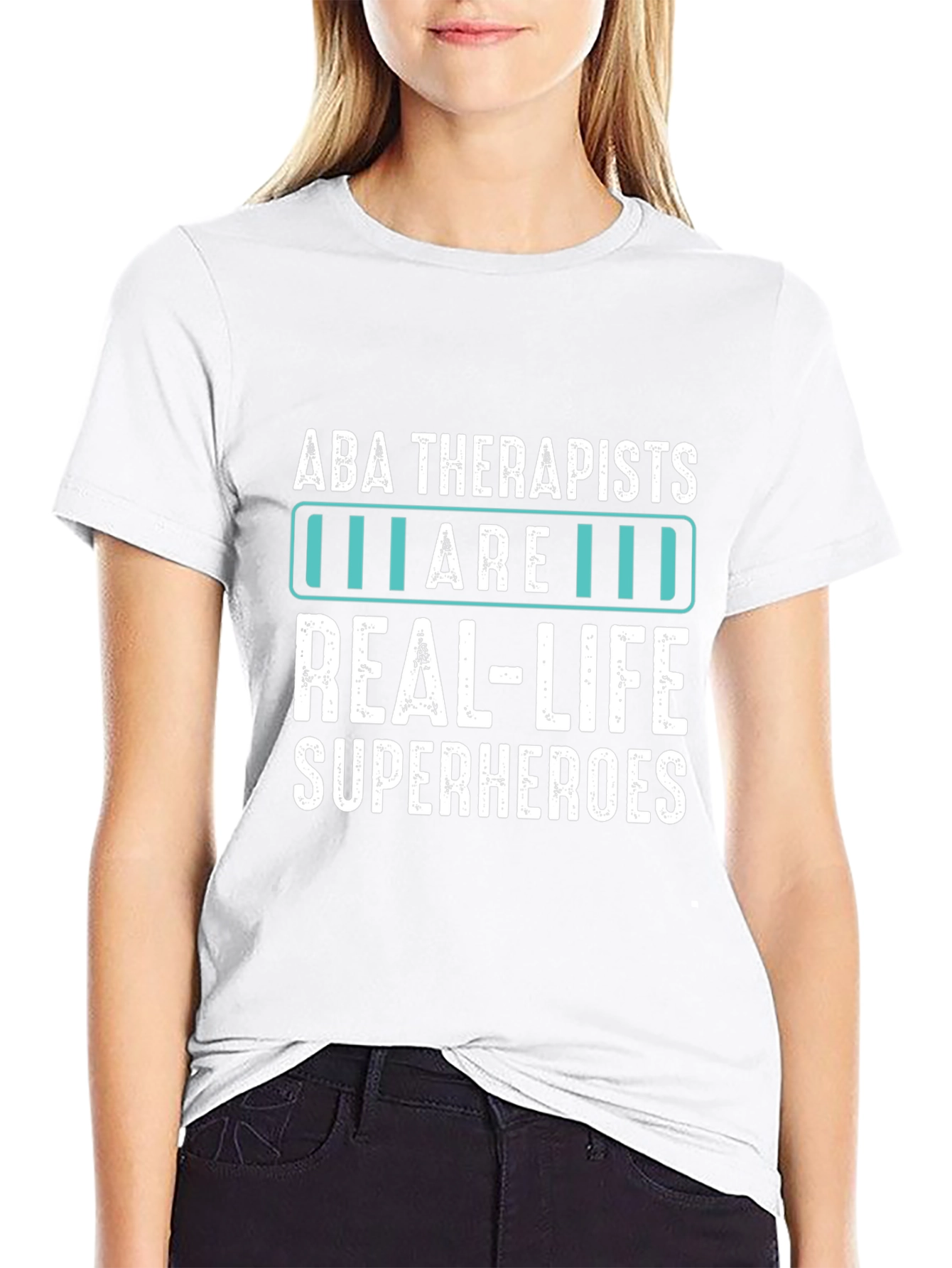 ABA Therapists Real-Life Superheroes Graphic T-Shirt