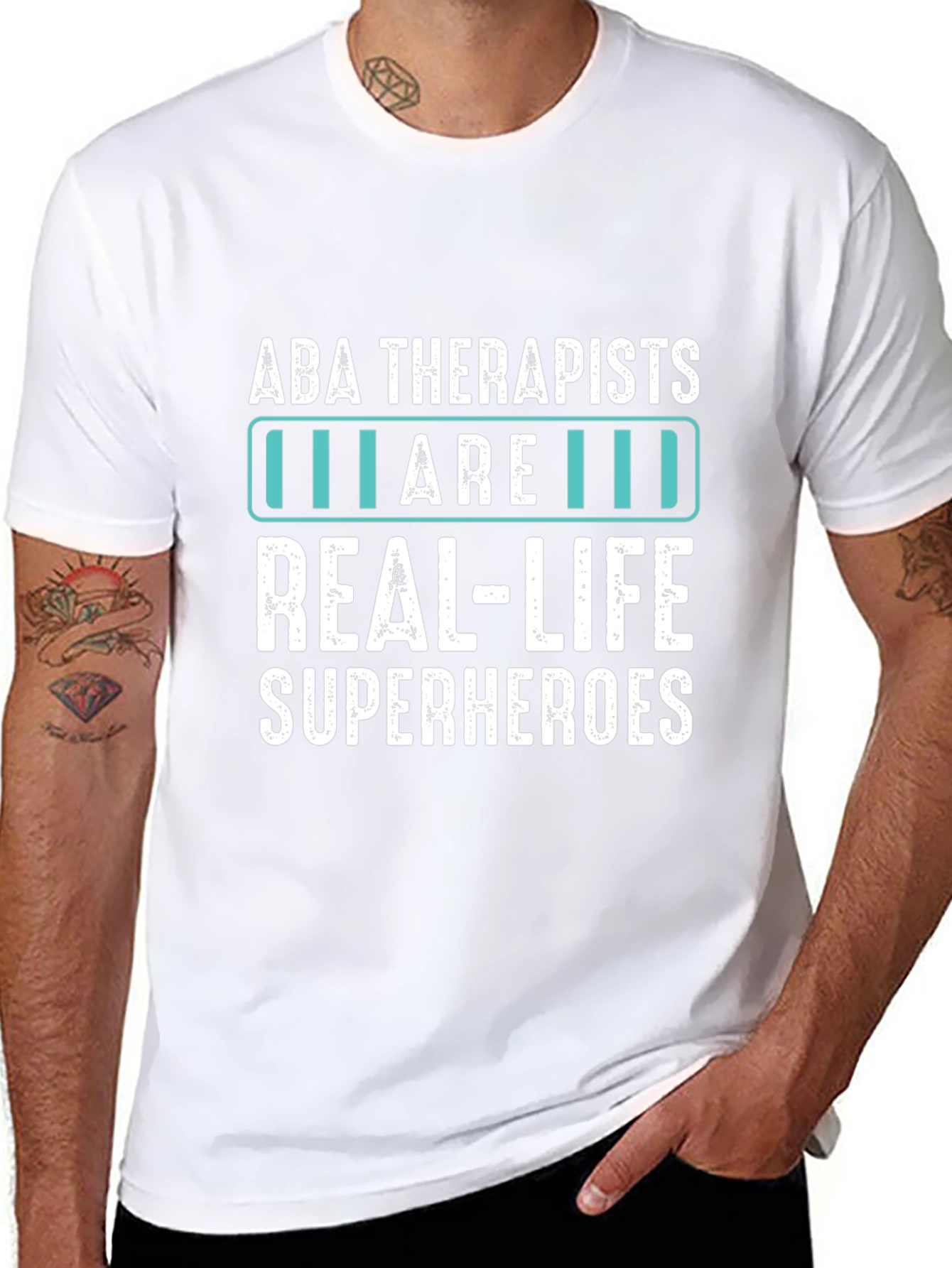 ABA Therapists Real-Life Superheroes Graphic T-Shirt