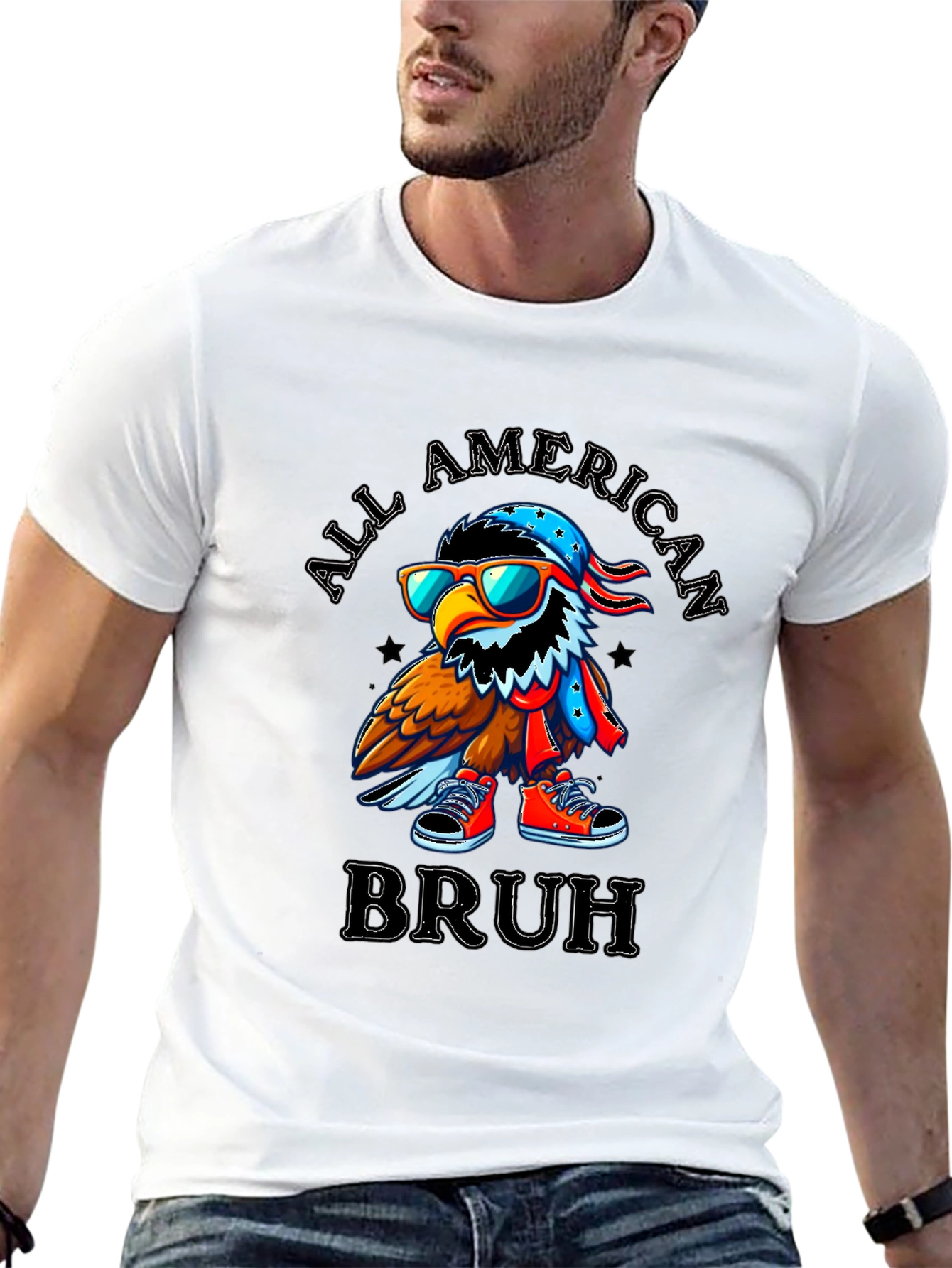 All American Bruh Eagle Graphic Tee