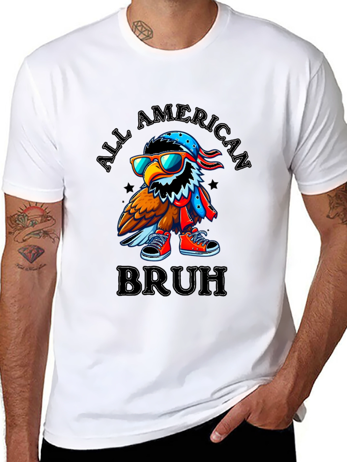 All American Bruh Eagle Graphic Tee