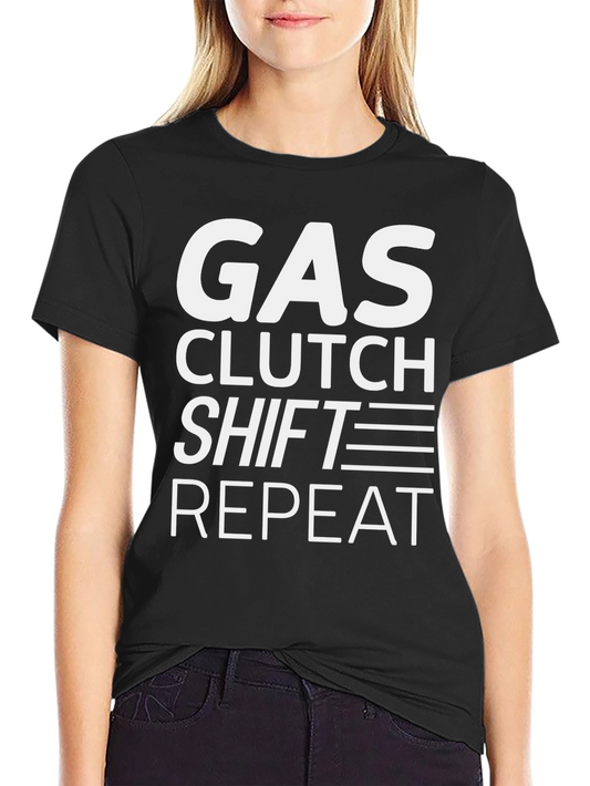 Gas Clutch Shift Repeat Graphic Tee