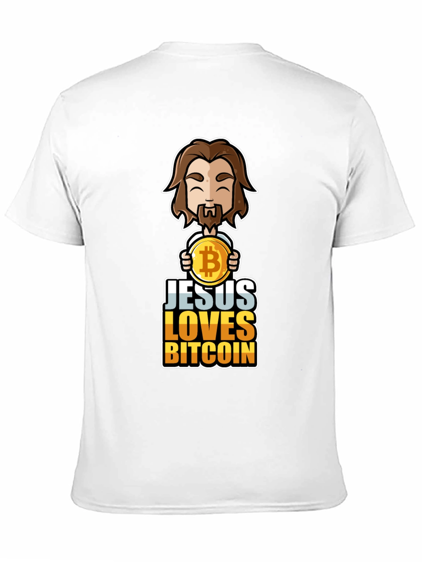 Jesus Loves Bitcoin Graphic Tee