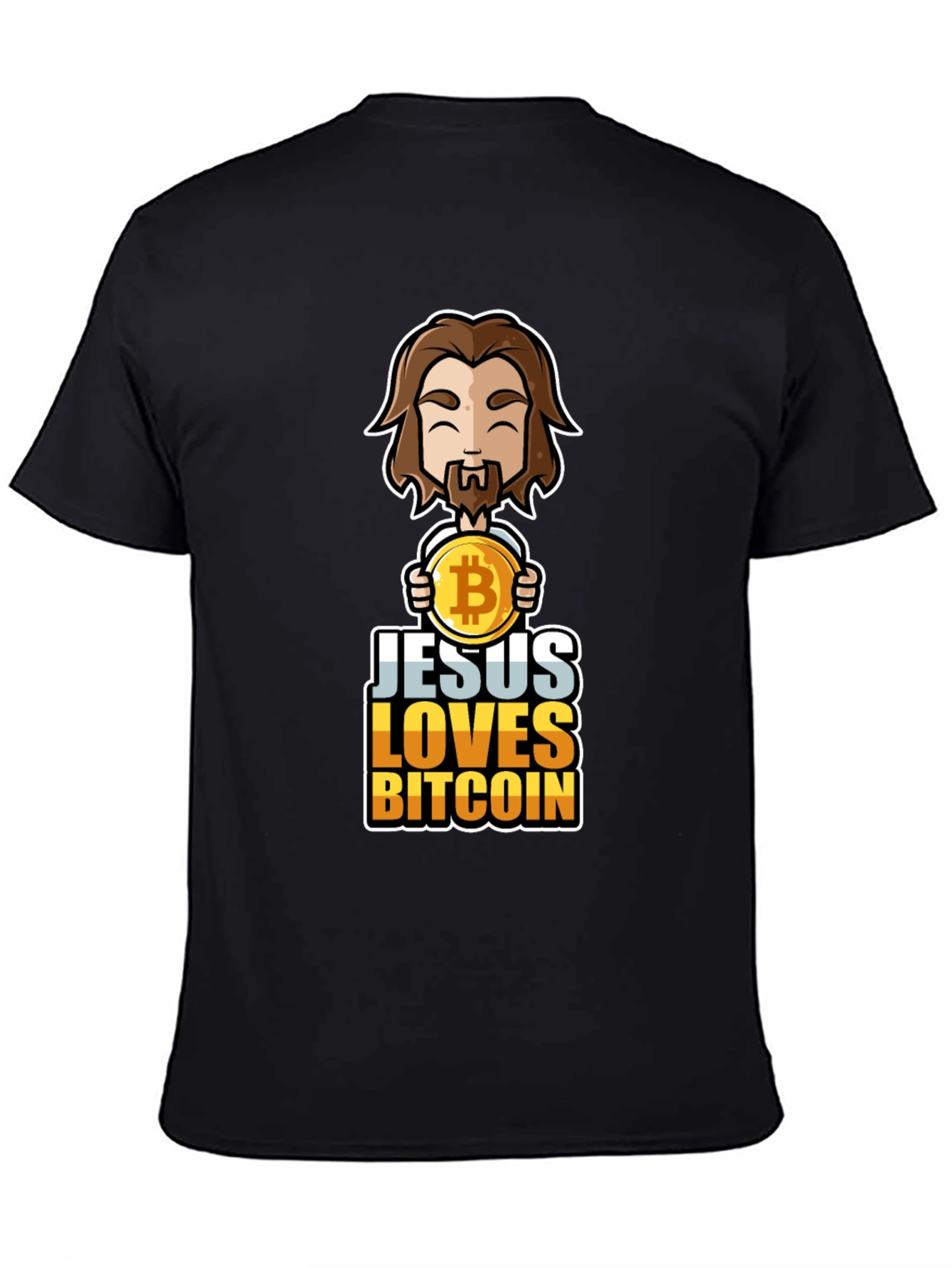 Jesus Loves Bitcoin Graphic Tee