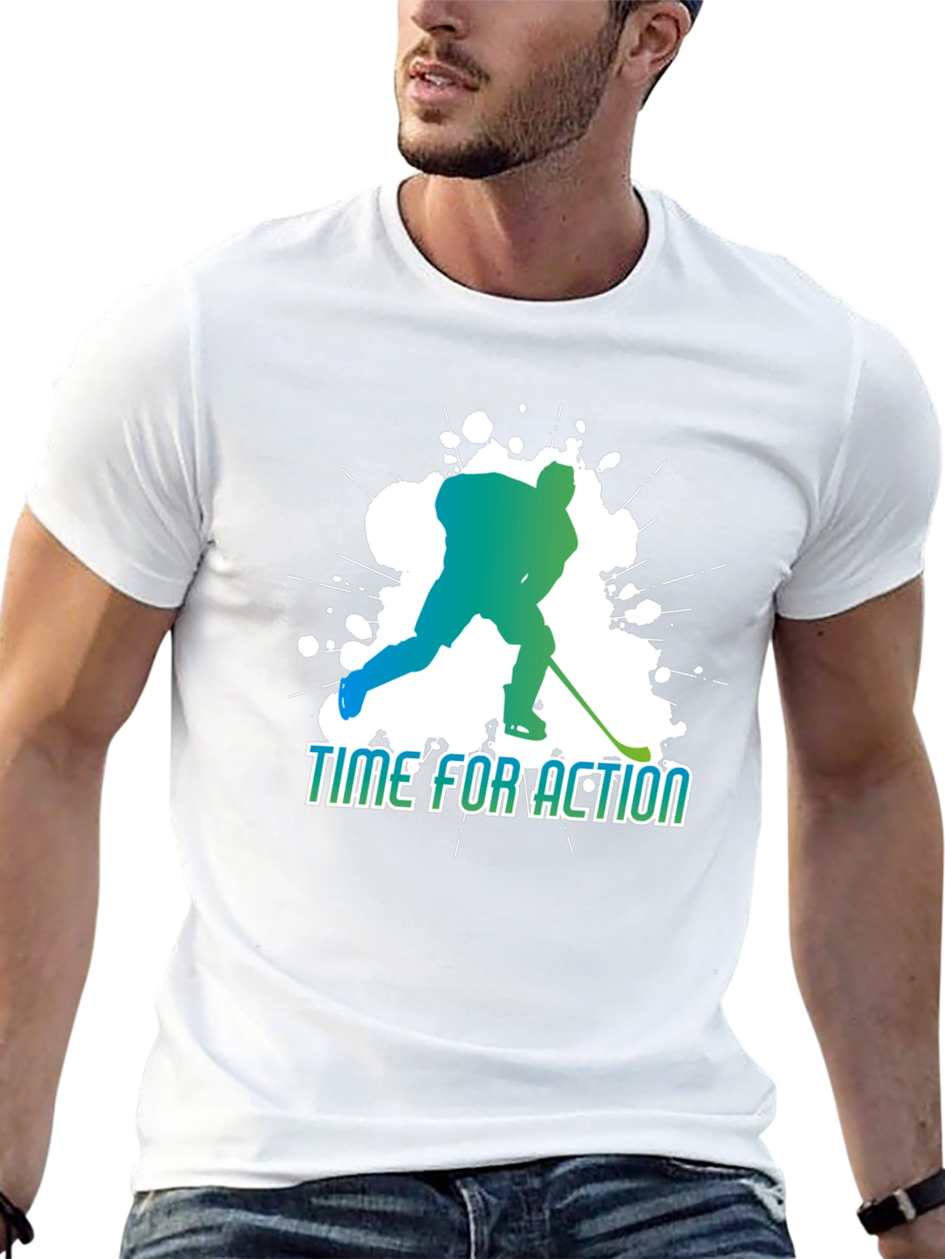 Time for Action Hockey Graphic Tee