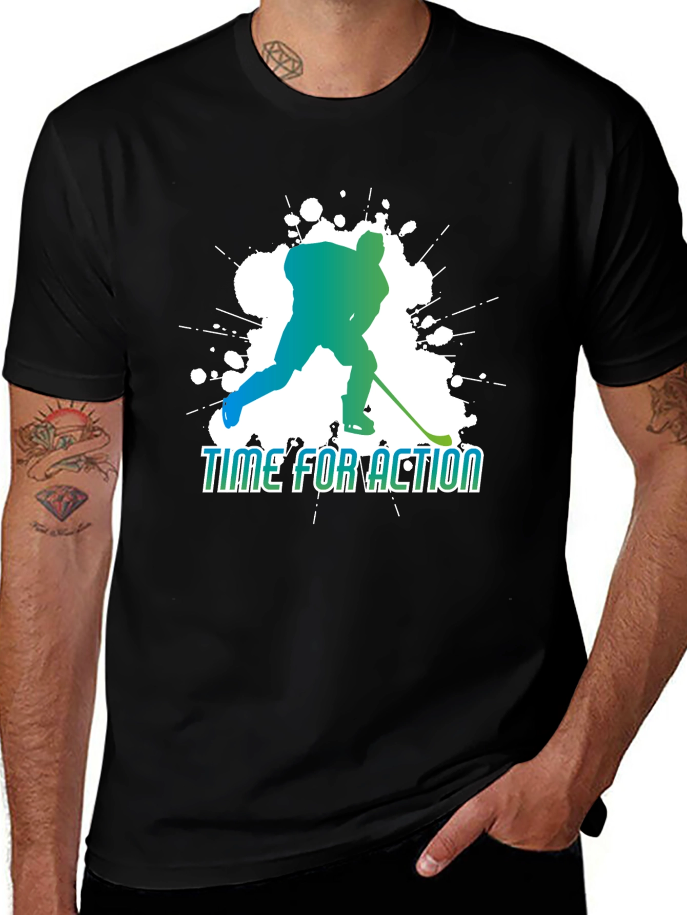 Time for Action Hockey Graphic Tee